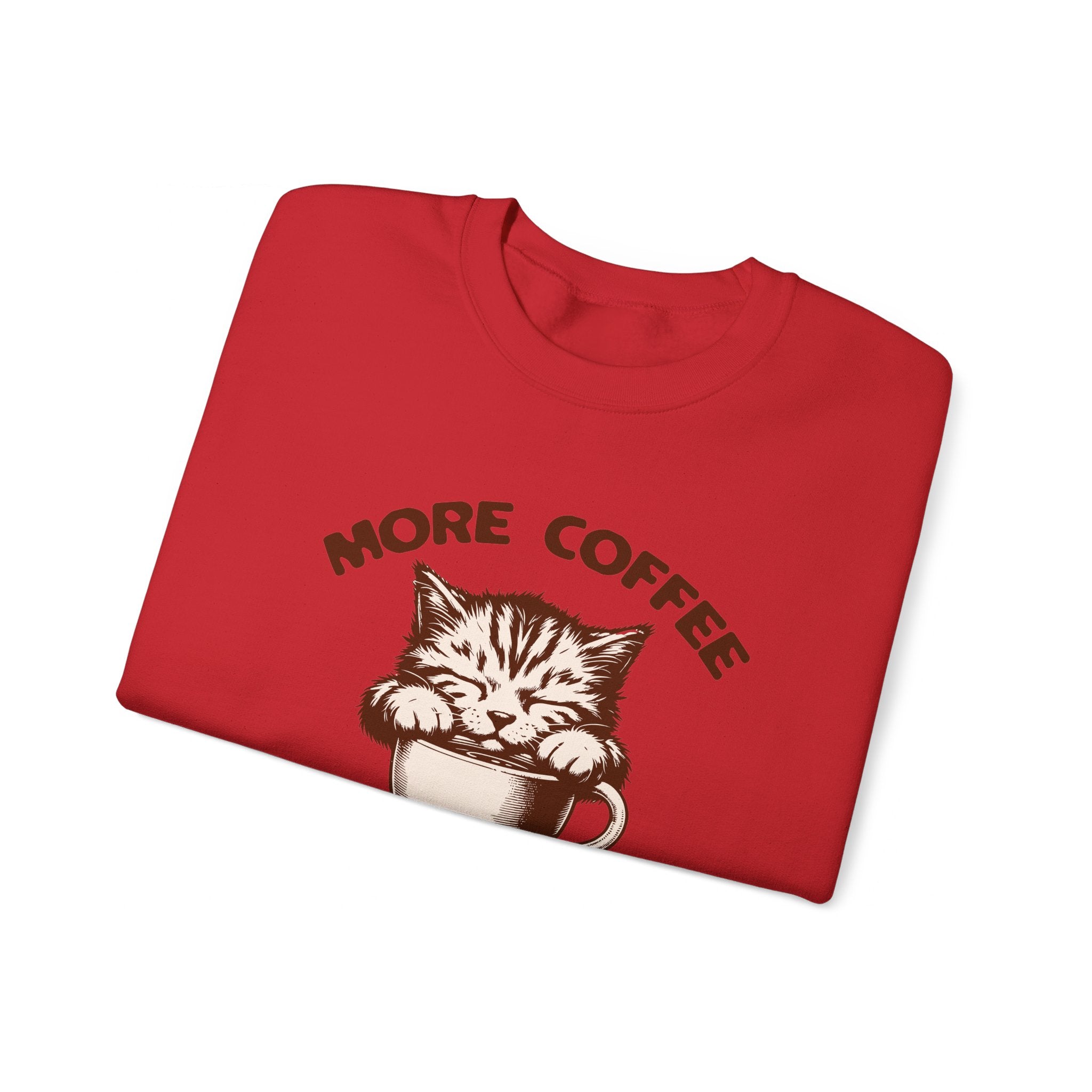 More Coffee Por Favor Funny Unisex Heavy Blend™ Crewneck Sweatshirt, Gift for Mom, Gift for Dad, Gift for Teacher, Gift for friend