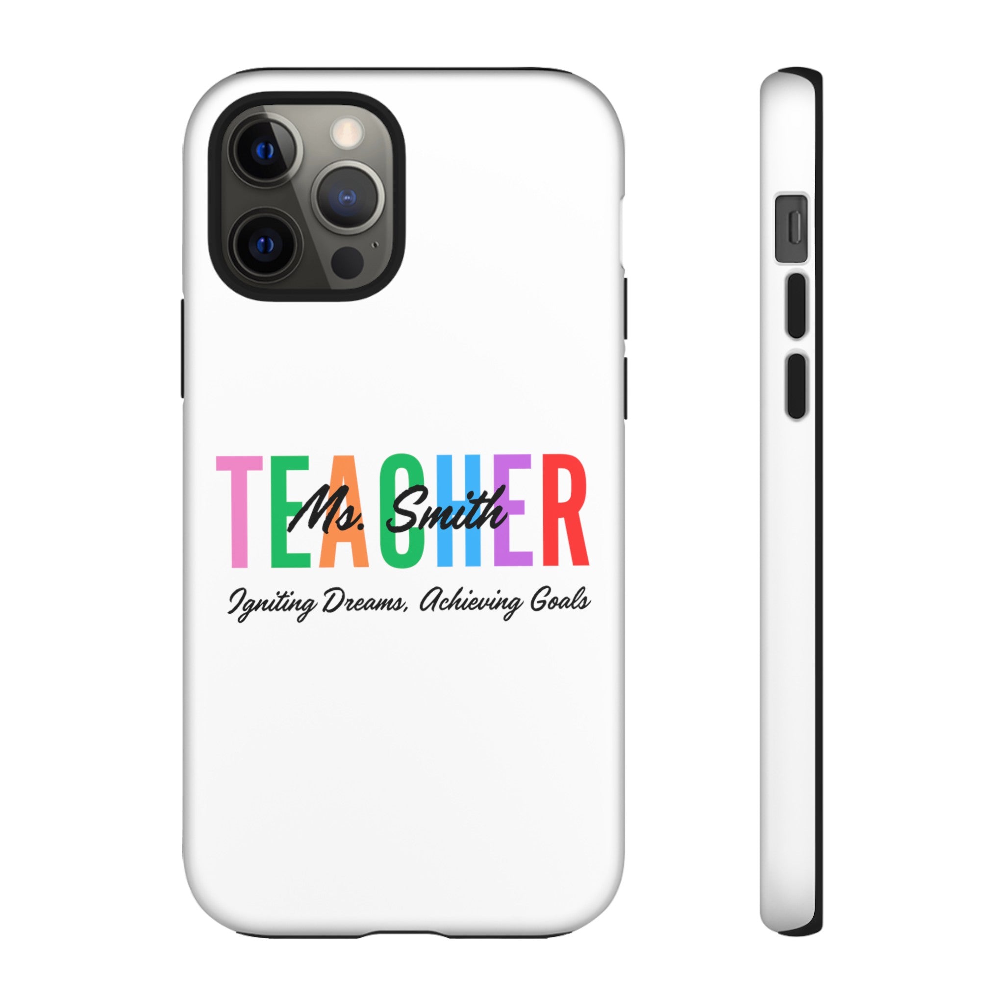 Personalized Teacher iPhones and Samsung Galaxy Tough Cases, Teacher Name, Gift for teacher, Teacher's Appreciation