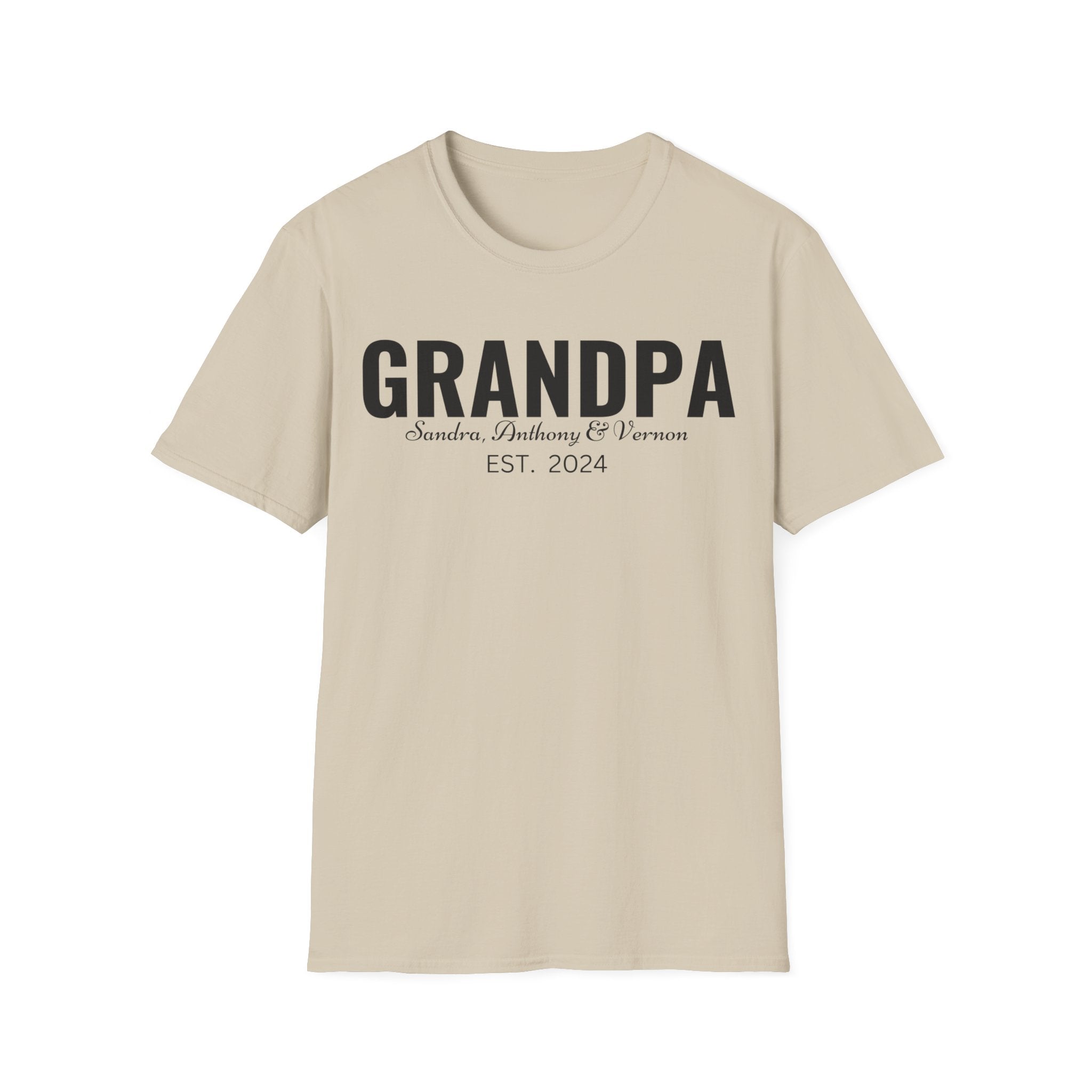 Personalized Grandpa Shirt with Grandkids Names , Fathers Day Gift For Grandpa, Gift From Grandkids, Gift from Kids