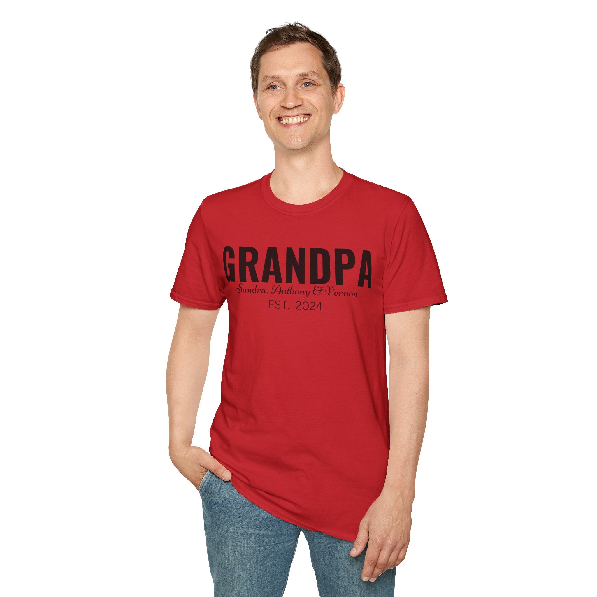 Personalized Grandpa Shirt with Grandkids Names , Fathers Day Gift For Grandpa, Gift From Grandkids, Gift from Kids