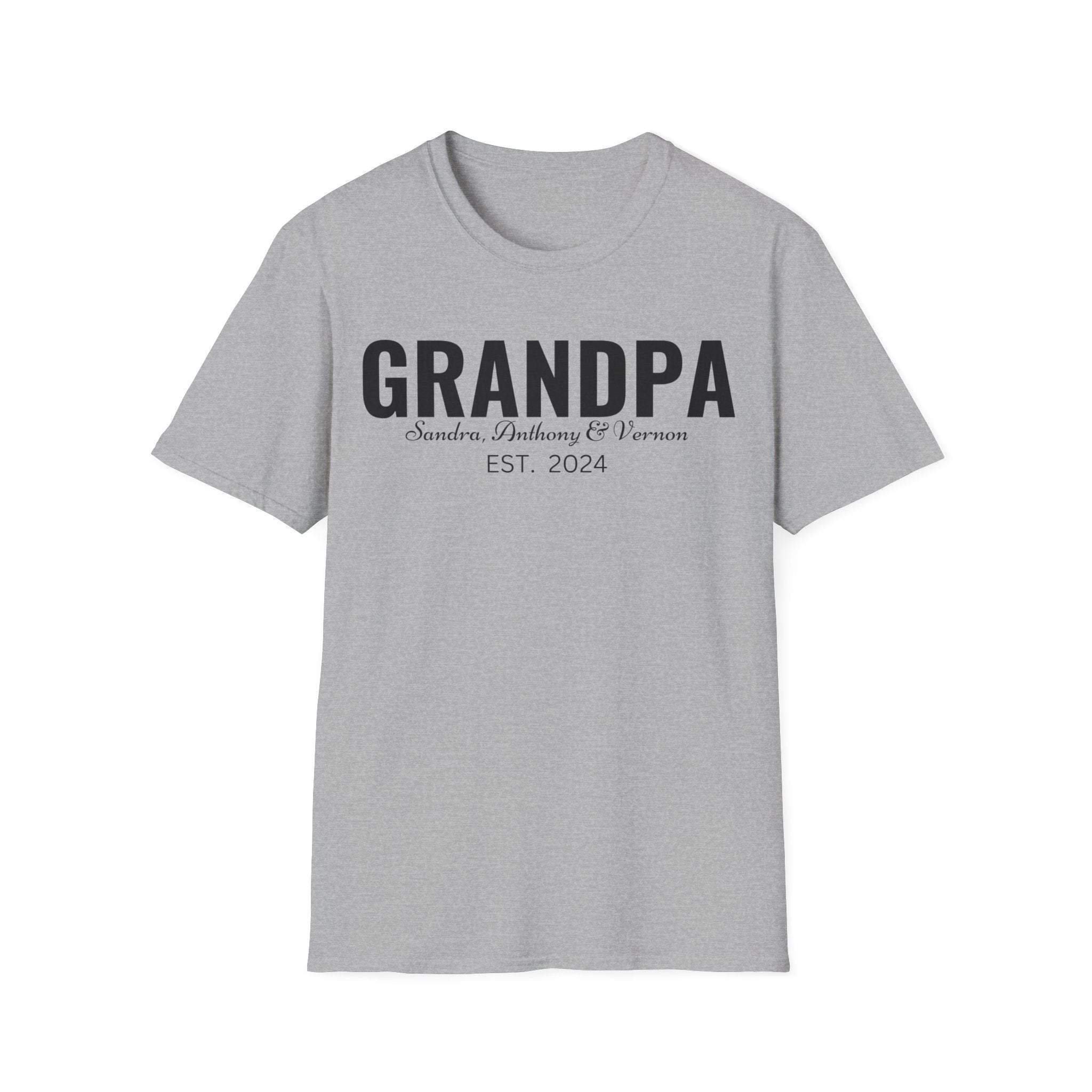 Personalized Grandpa Shirt with Grandkids Names , Fathers Day Gift For Grandpa, Gift From Grandkids, Gift from Kids