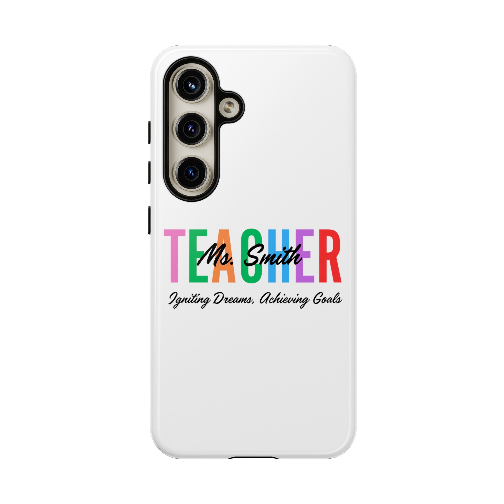 Personalized Teacher iPhones and Samsung Galaxy Tough Cases, Teacher Name, Gift for teacher, Teacher's Appreciation