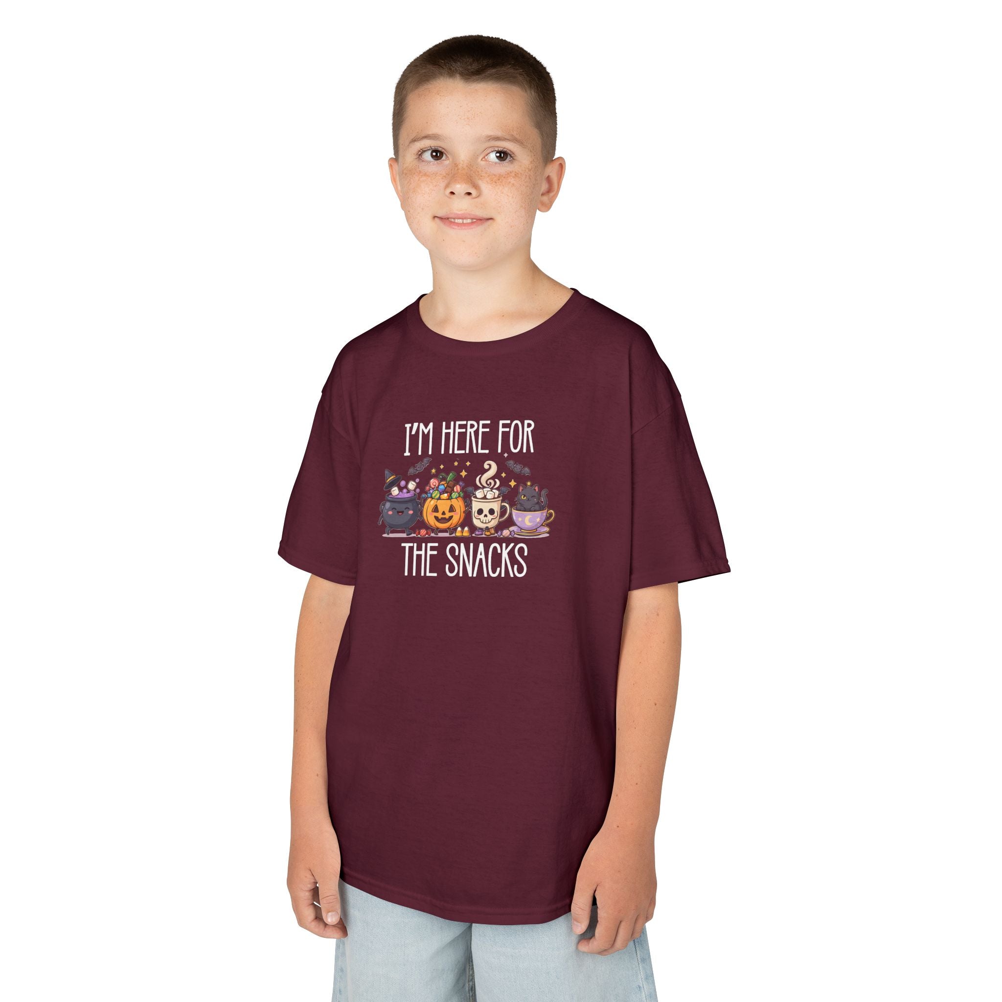 I'm Here For The Snacks Shirt, Cute Kids Halloween Shirt
