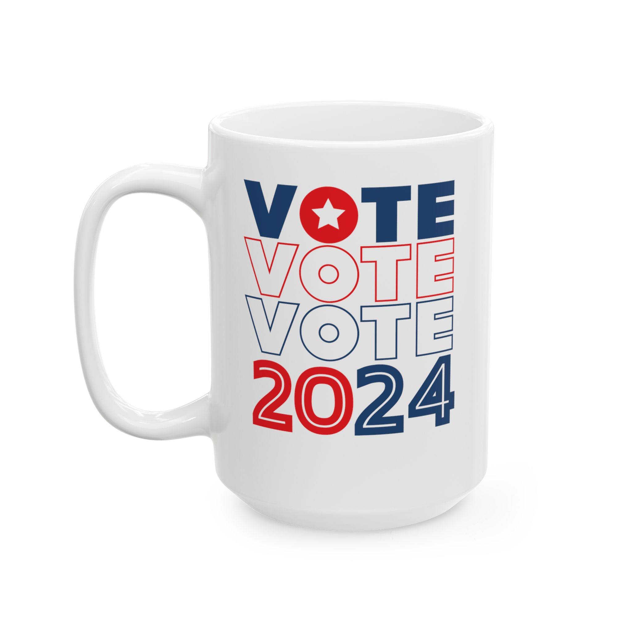 Vote 2024 Ceramic Mug, (11oz, 15oz)