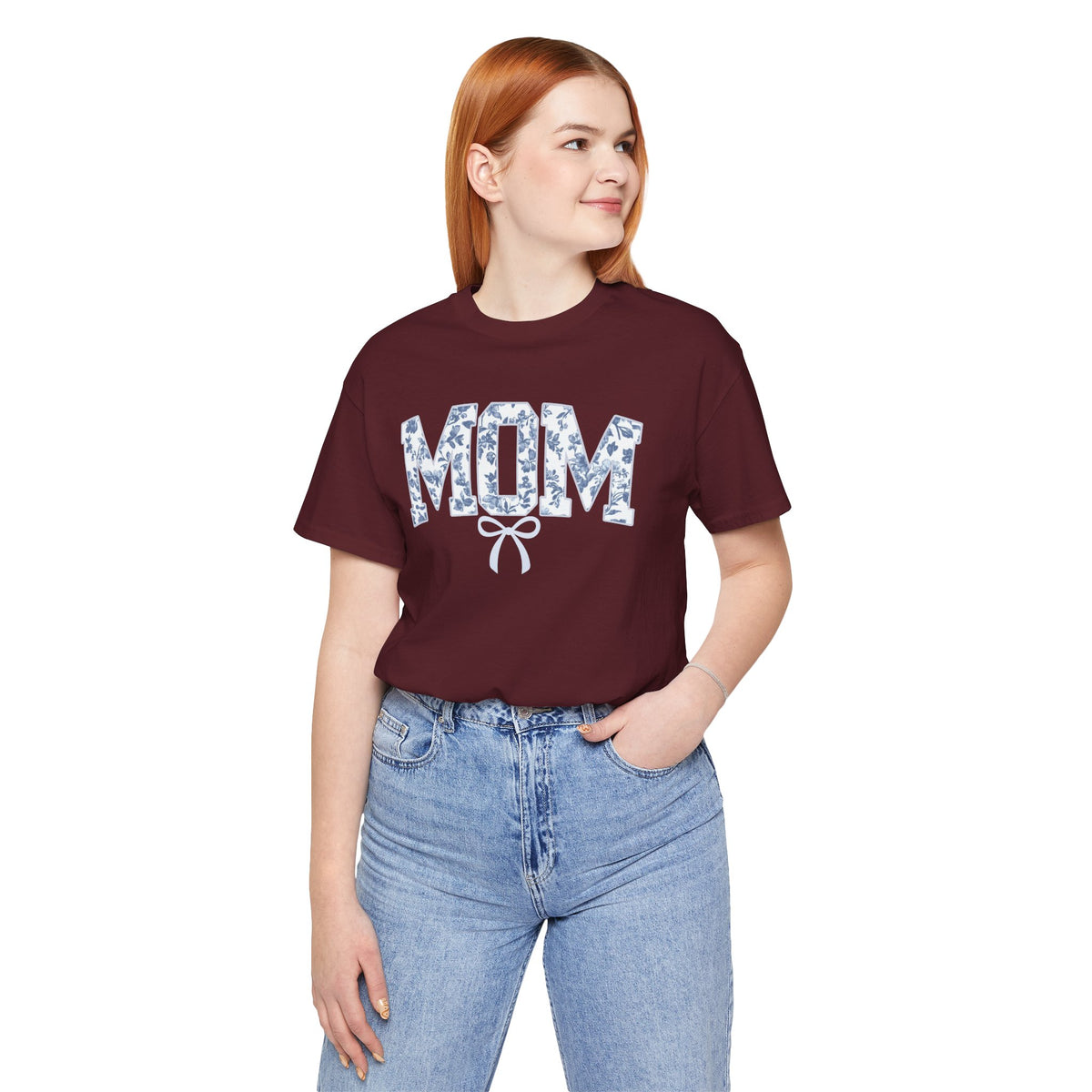 Mom Shirt, Bella Canvas Crewneck Tee, Relaxed Fit Cotton T-shirt