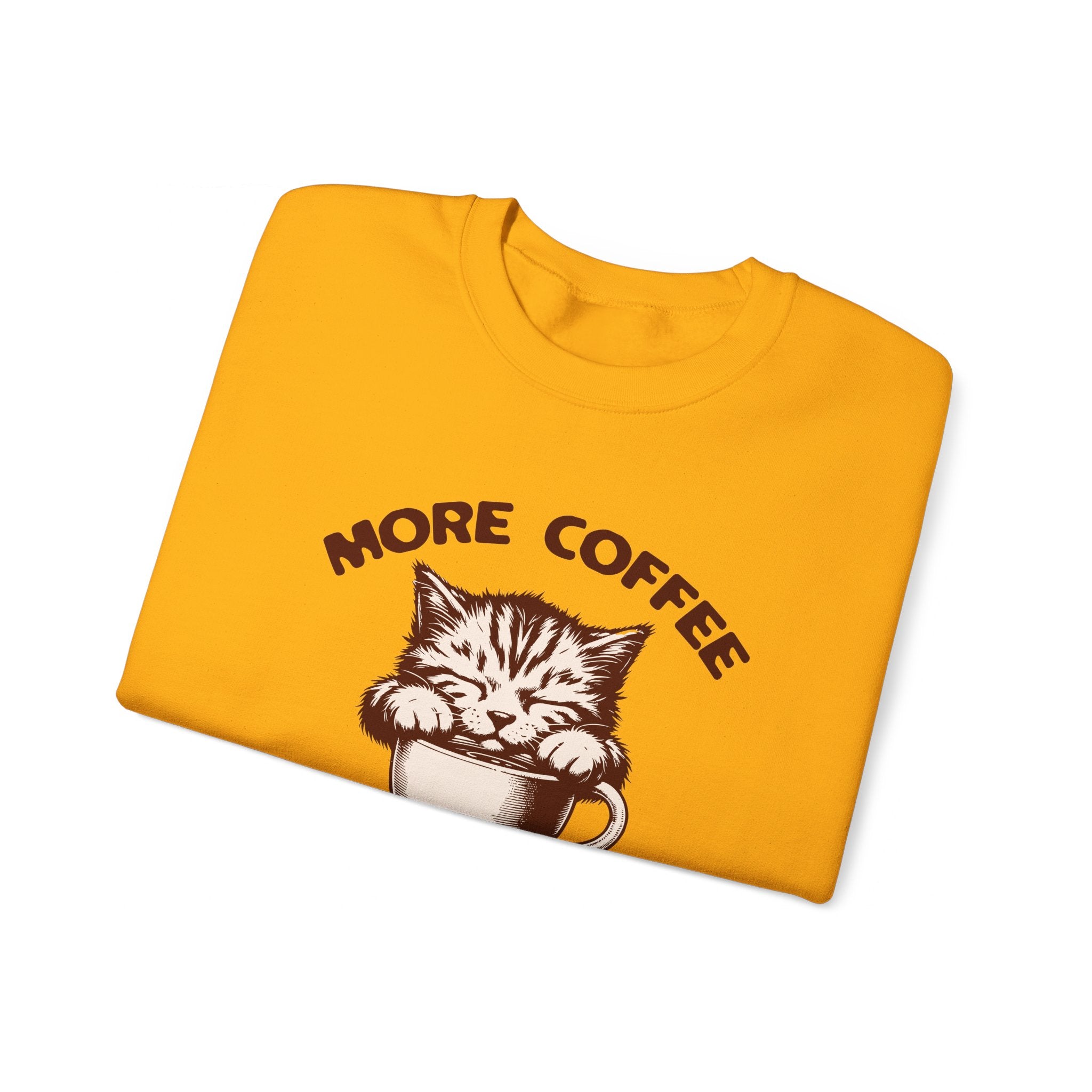 More Coffee Por Favor Funny Unisex Heavy Blend™ Crewneck Sweatshirt, Gift for Mom, Gift for Dad, Gift for Teacher, Gift for friend