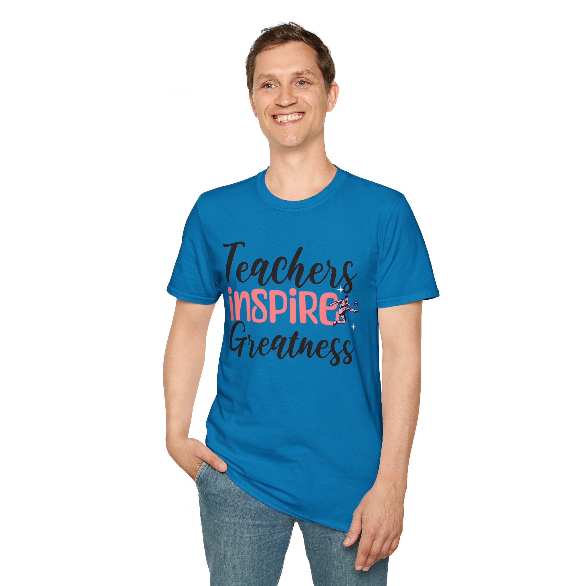 Teachers Inspire Greatness Unisex Softstyle T-Shirt