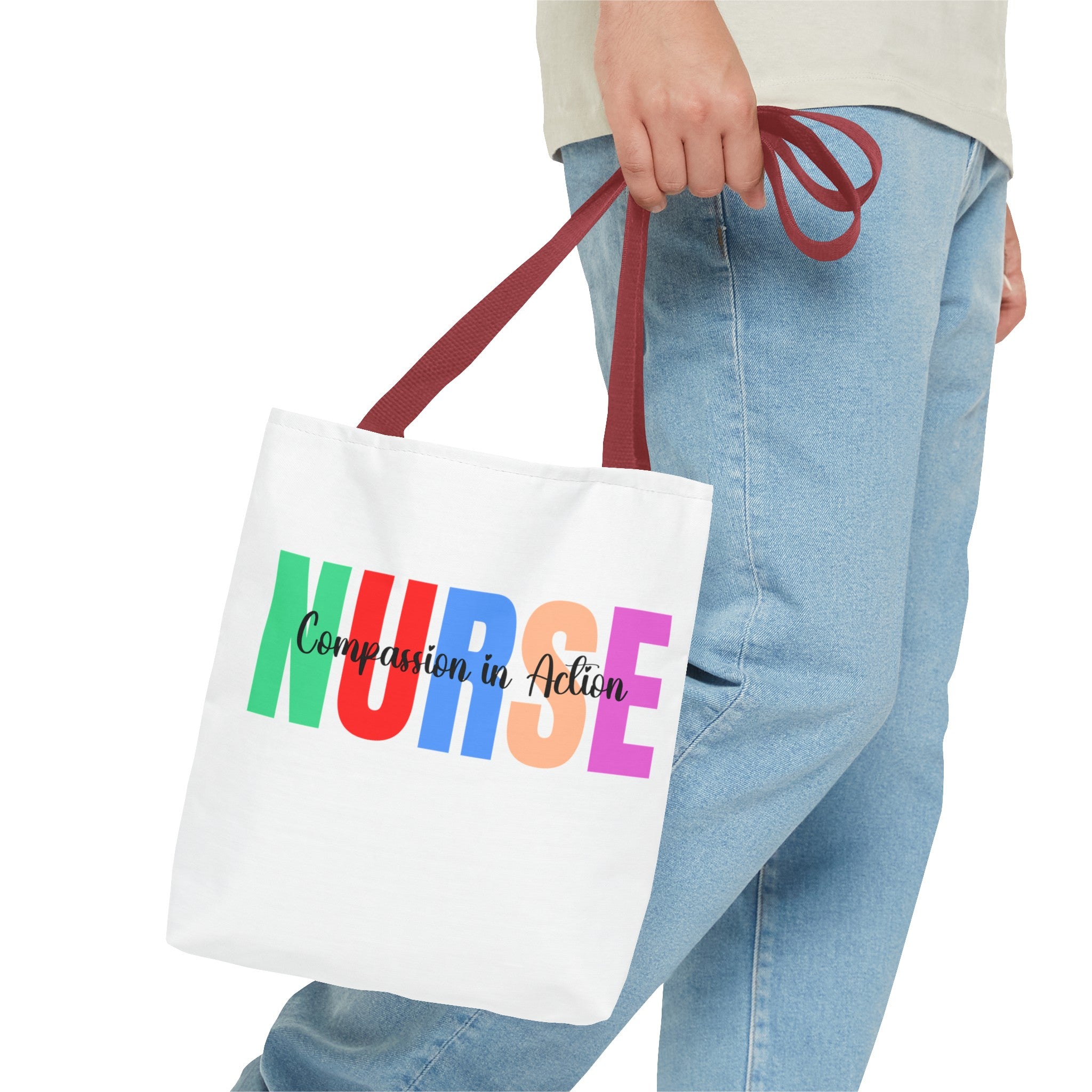 Nurse Compassion In Action Tote Bag (AOP)