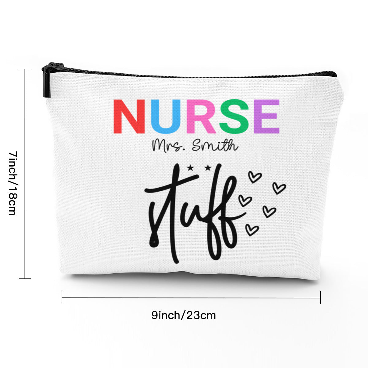 Personalized Nurse Bag, Nurse Graduation Gift, Makeup Bag Toiletry Bag, Personalized Nurse Gift, Graduation Gift