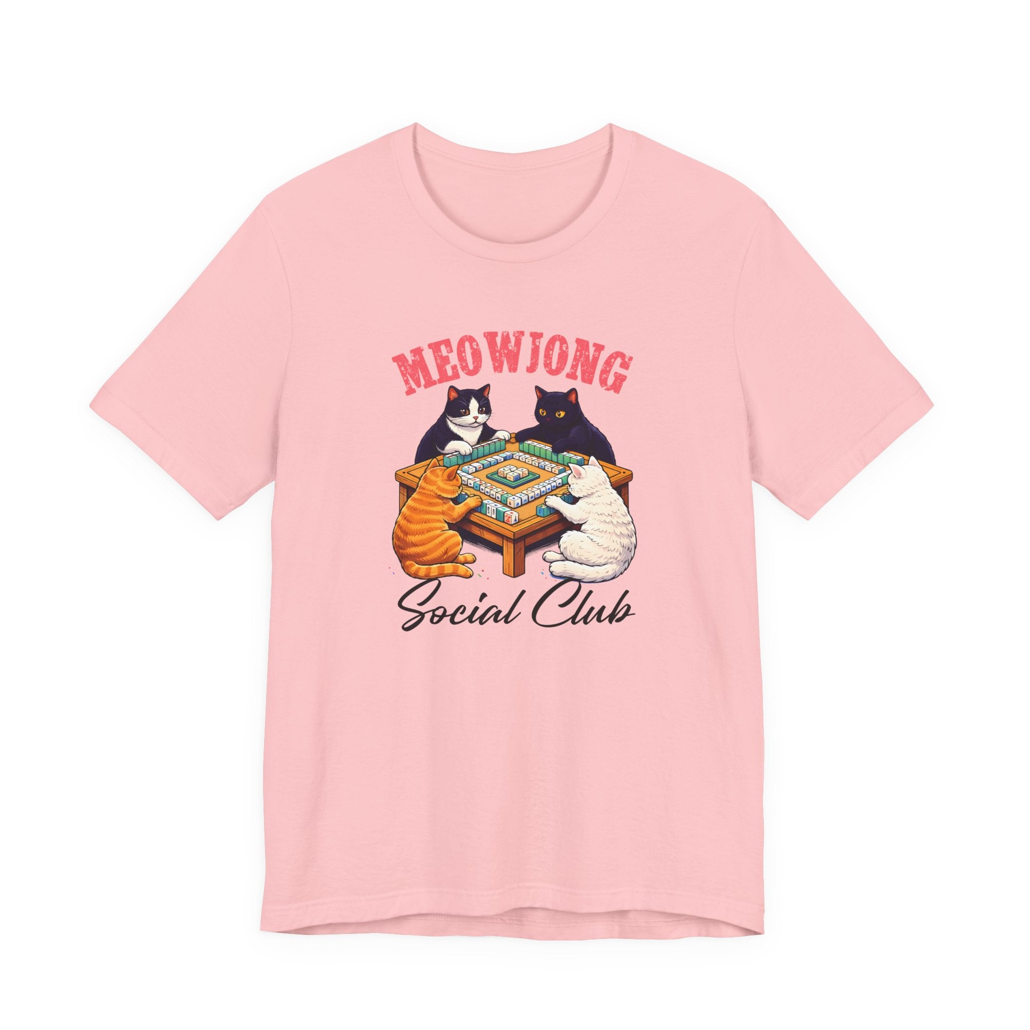 Funny Cat Shirt, Meowjong social club tee, Cat Mom Tee, Gift for Cat lover