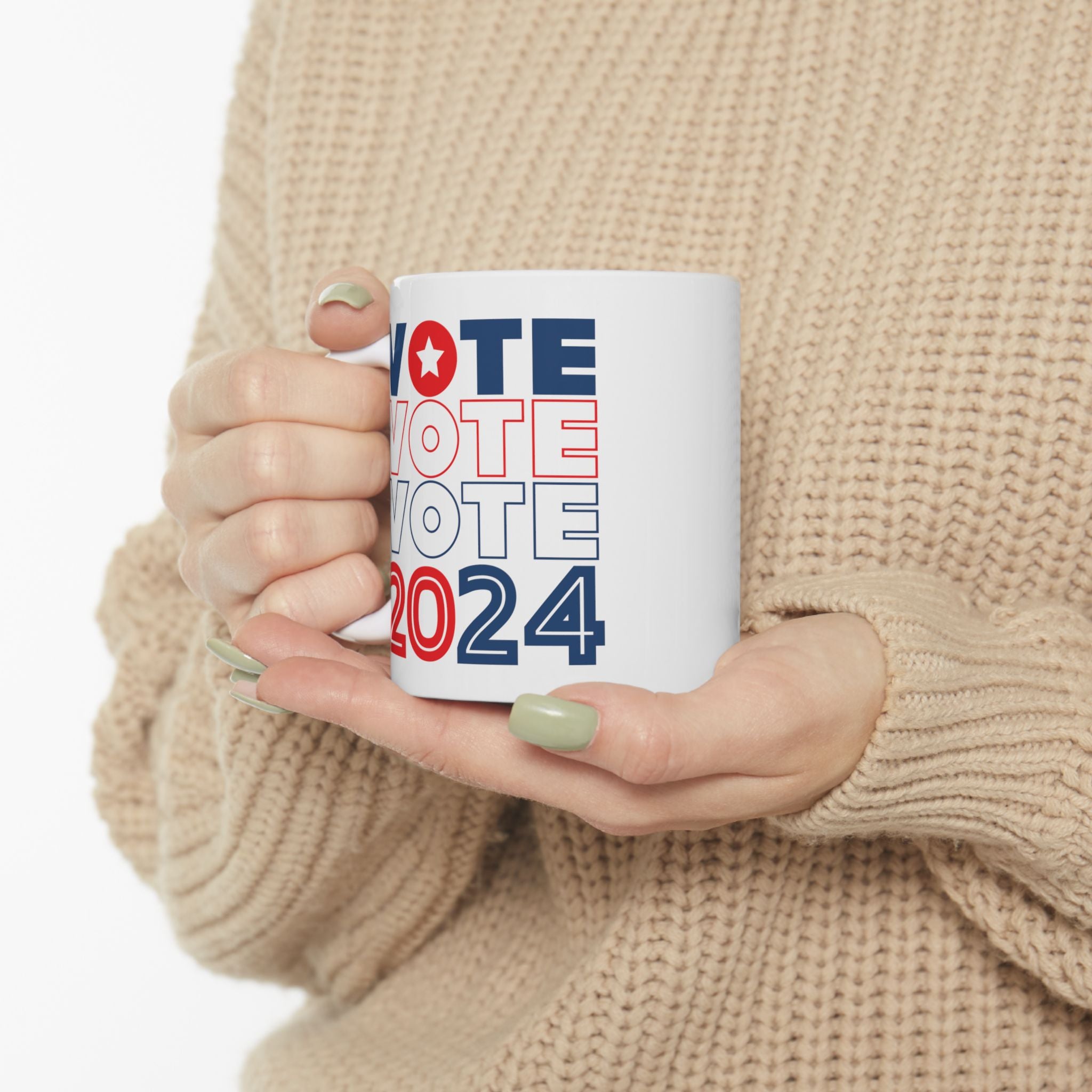 Vote 2024 Ceramic Mug, (11oz, 15oz)