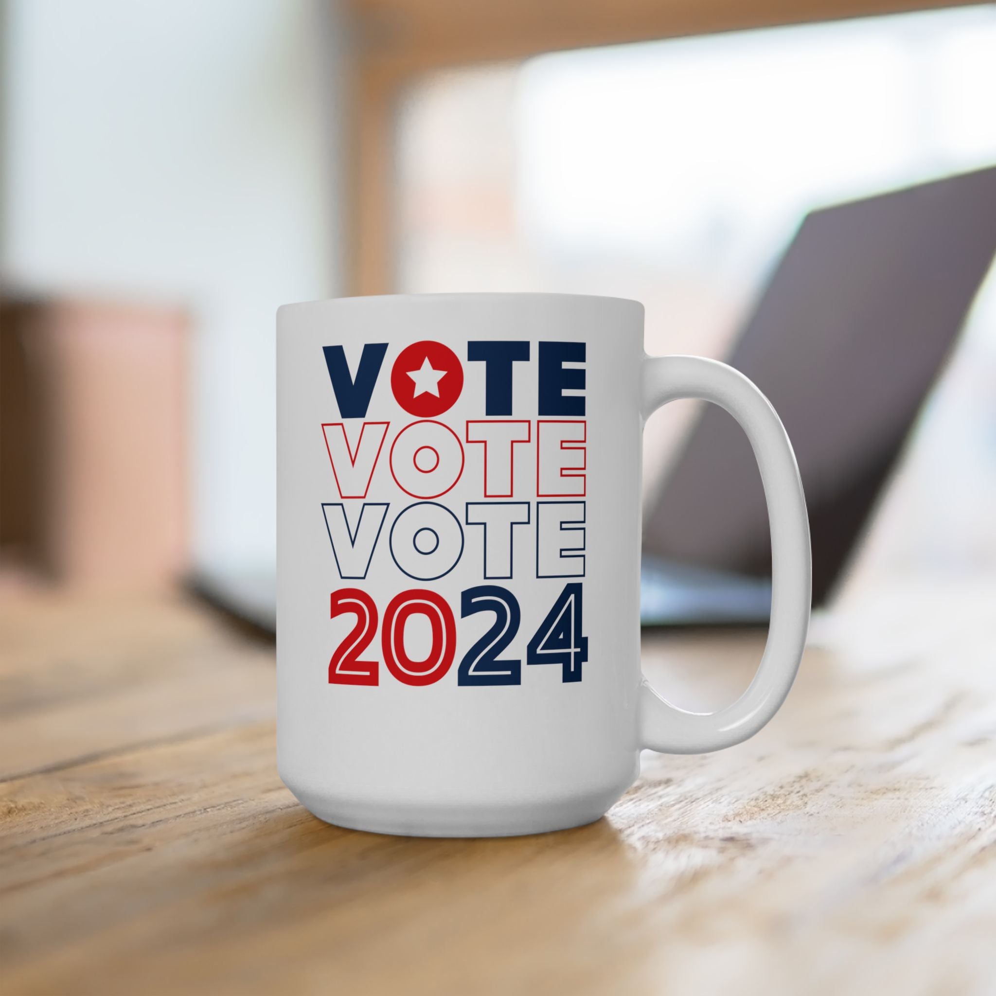 Vote 2024 Ceramic Mug, (11oz, 15oz)