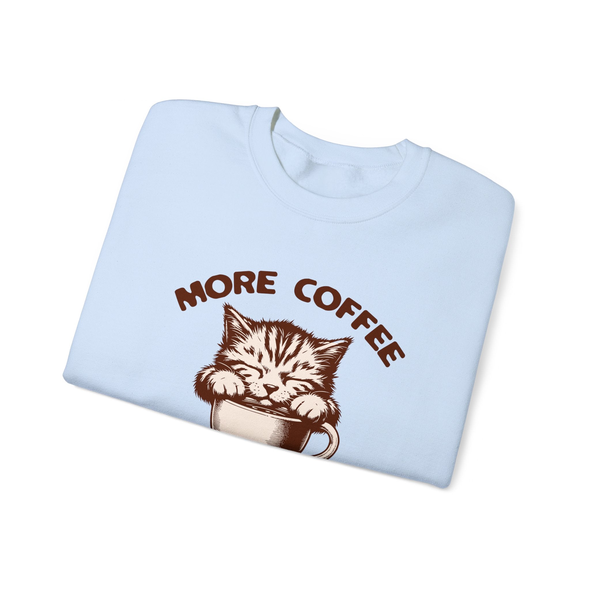 More Coffee Por Favor Funny Unisex Heavy Blend™ Crewneck Sweatshirt, Gift for Mom, Gift for Dad, Gift for Teacher, Gift for friend