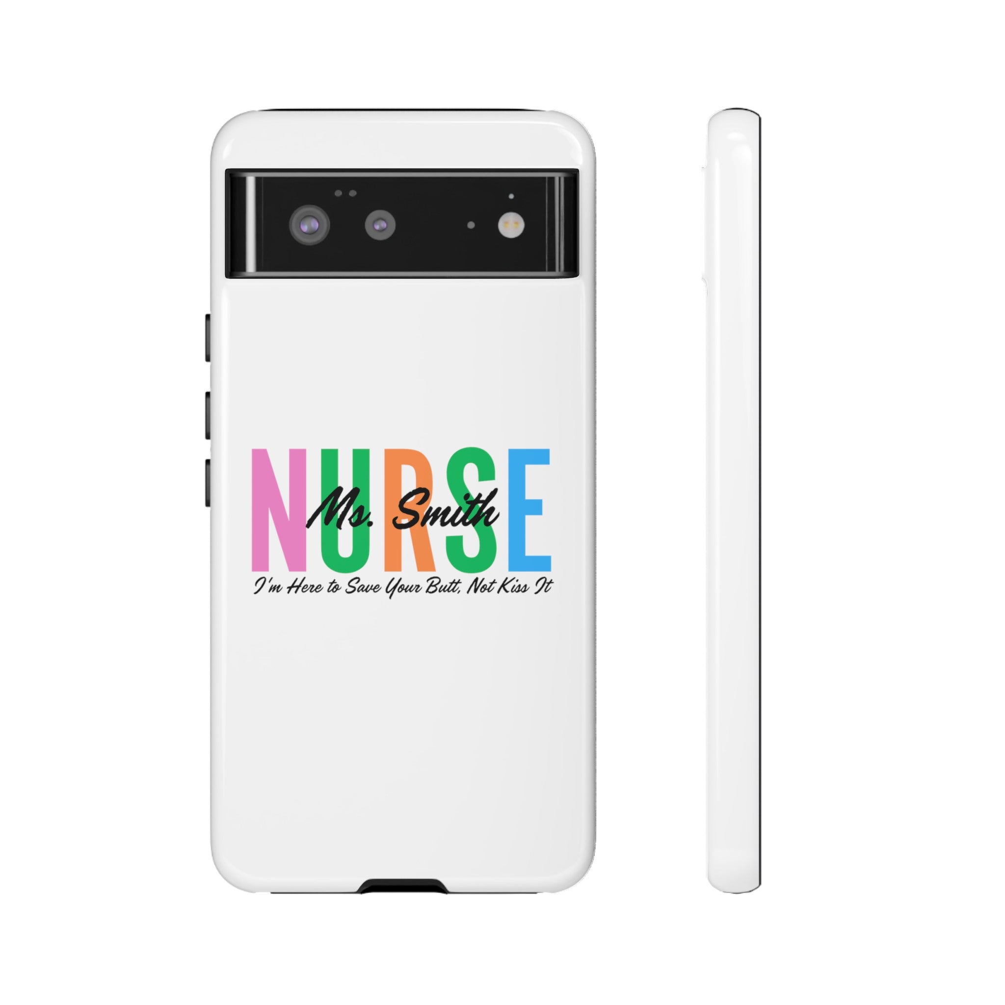 Personalized Nurse iPhones and Samsung Galaxy Tough Cases, Nurse Name, Gift for Nurse, Nurse's Appreciation