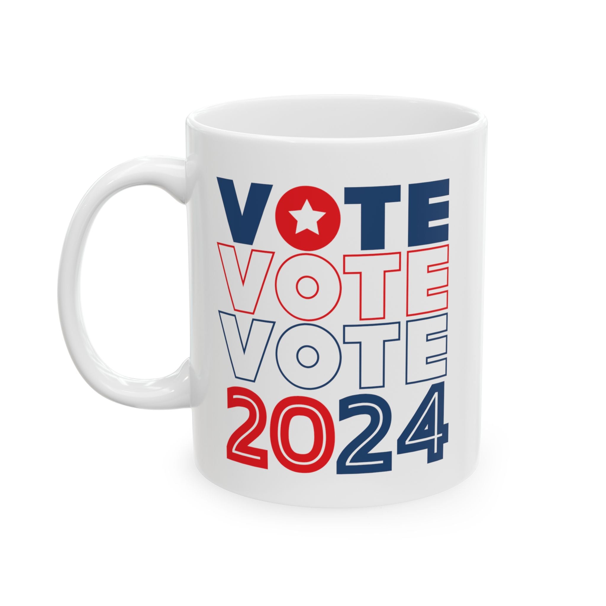 Vote 2024 Ceramic Mug, (11oz, 15oz)