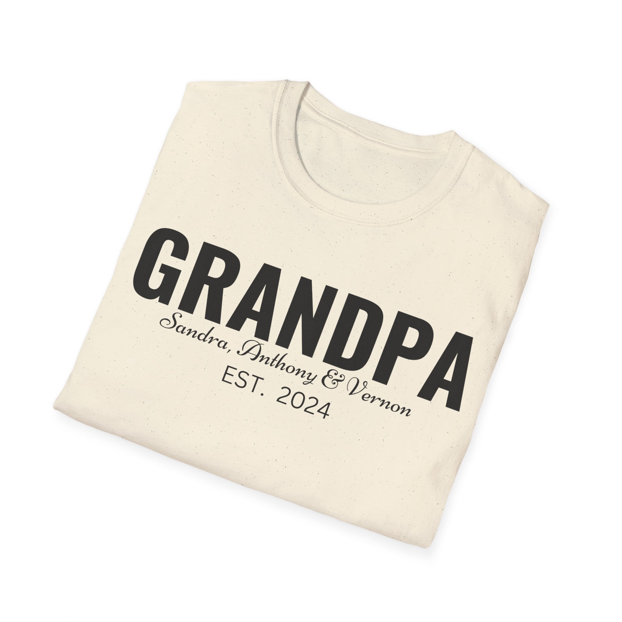 Personalized Grandpa Shirt with Grandkids Names , Fathers Day Gift For Grandpa, Gift From Grandkids, Gift from Kids