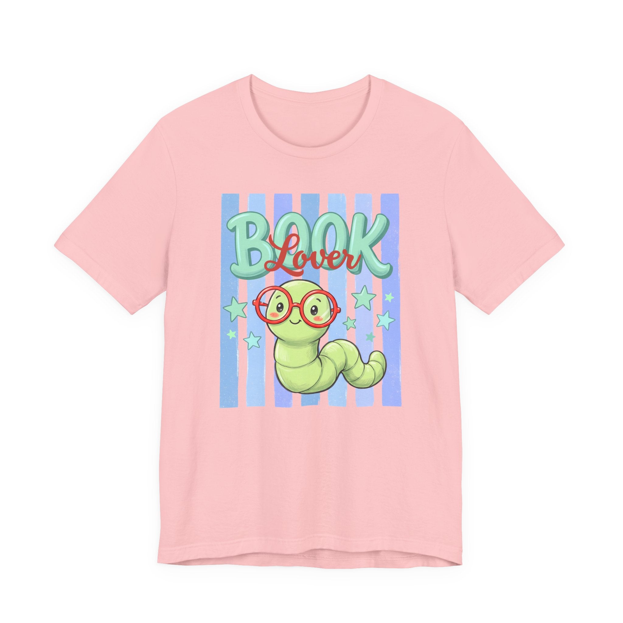 Book Lover Shirt,  Bella Canvas 3001 Striped Book Lover Tee, Gift for Book Lover
