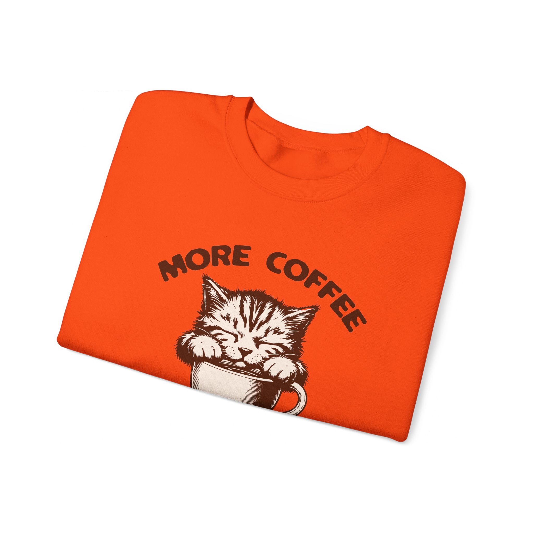 More Coffee Por Favor Funny Unisex Heavy Blend™ Crewneck Sweatshirt, Gift for Mom, Gift for Dad, Gift for Teacher, Gift for friend