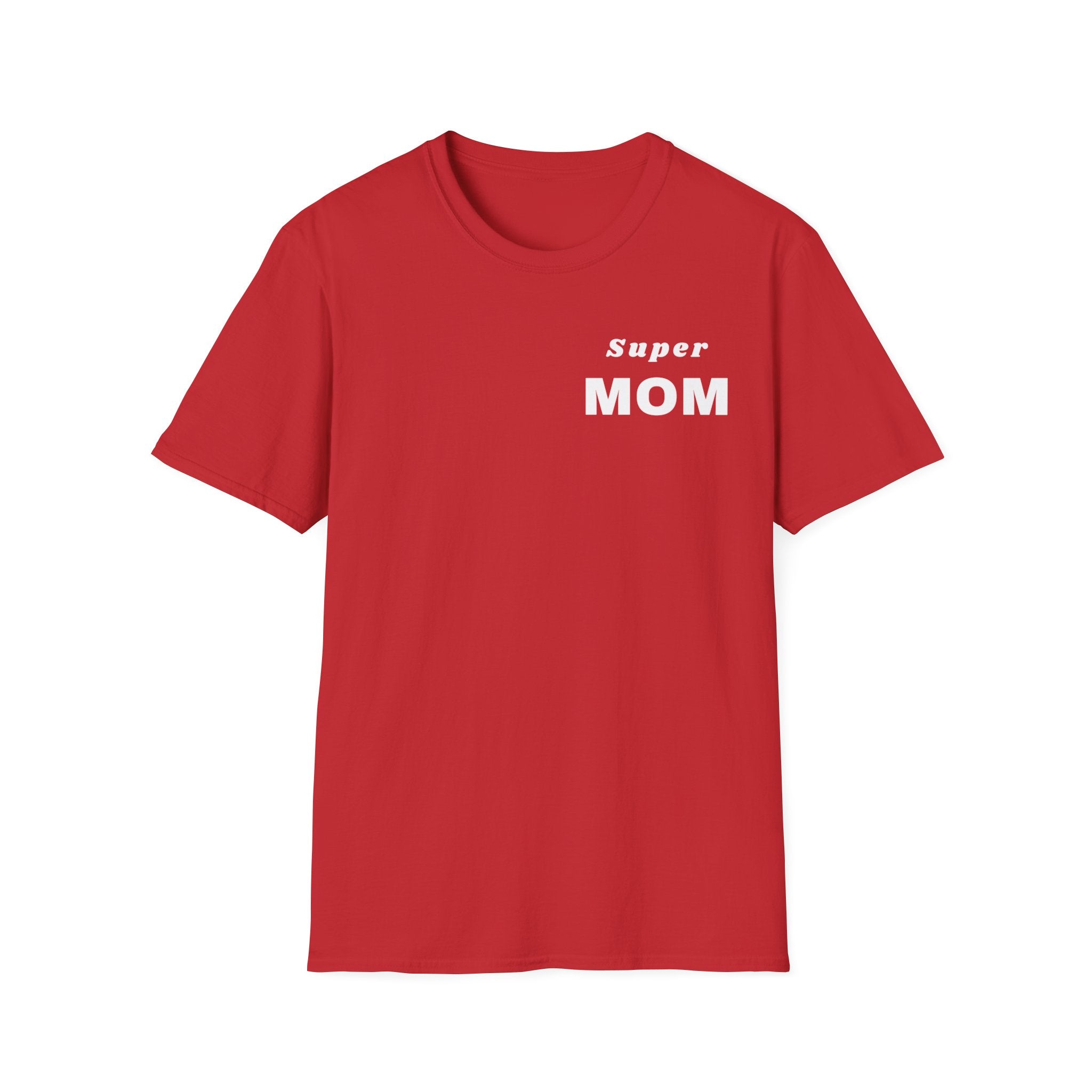 Super Mom Unisex Softstyle Crew Neck T-Shirt, Mother's Day Gift, Gift for Mom, Mom's Shirt