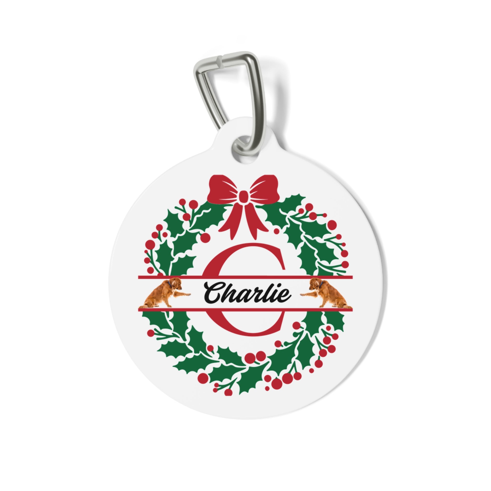 Personalized Christmas Pet Tag, Custom Dog Tag, Custom Dog ID, Cute Dog Tag, Gift for Dog Lovers, Gift for Pet Lovers, Gift for Cat Lovers