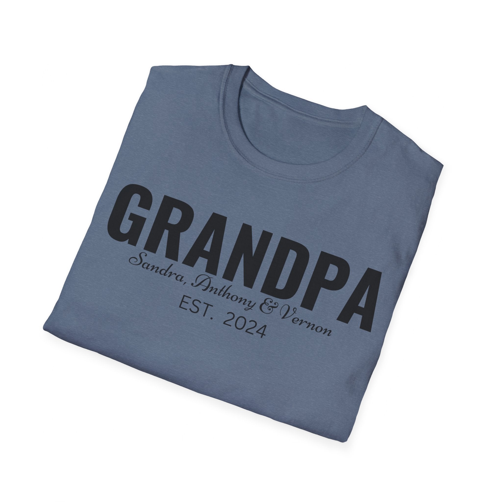 Personalized Grandpa Shirt with Grandkids Names , Fathers Day Gift For Grandpa, Gift From Grandkids, Gift from Kids