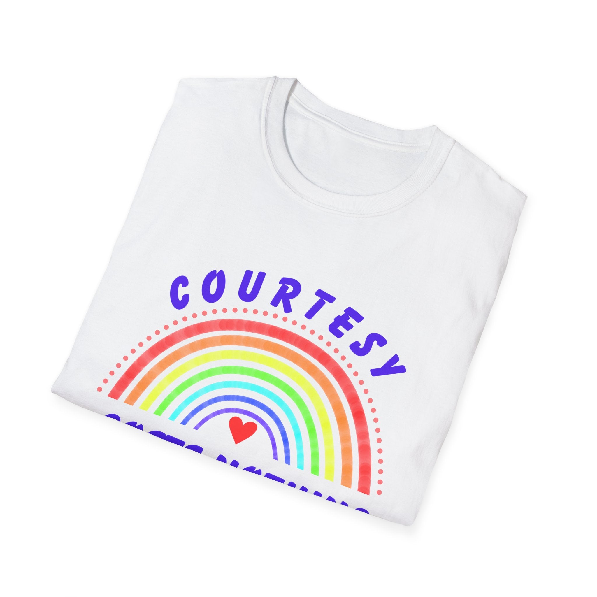 Courtesy Costs Nothing Unisex Softstyle T-Shirt, Respect for Others, Motivational Gift for Men and Women