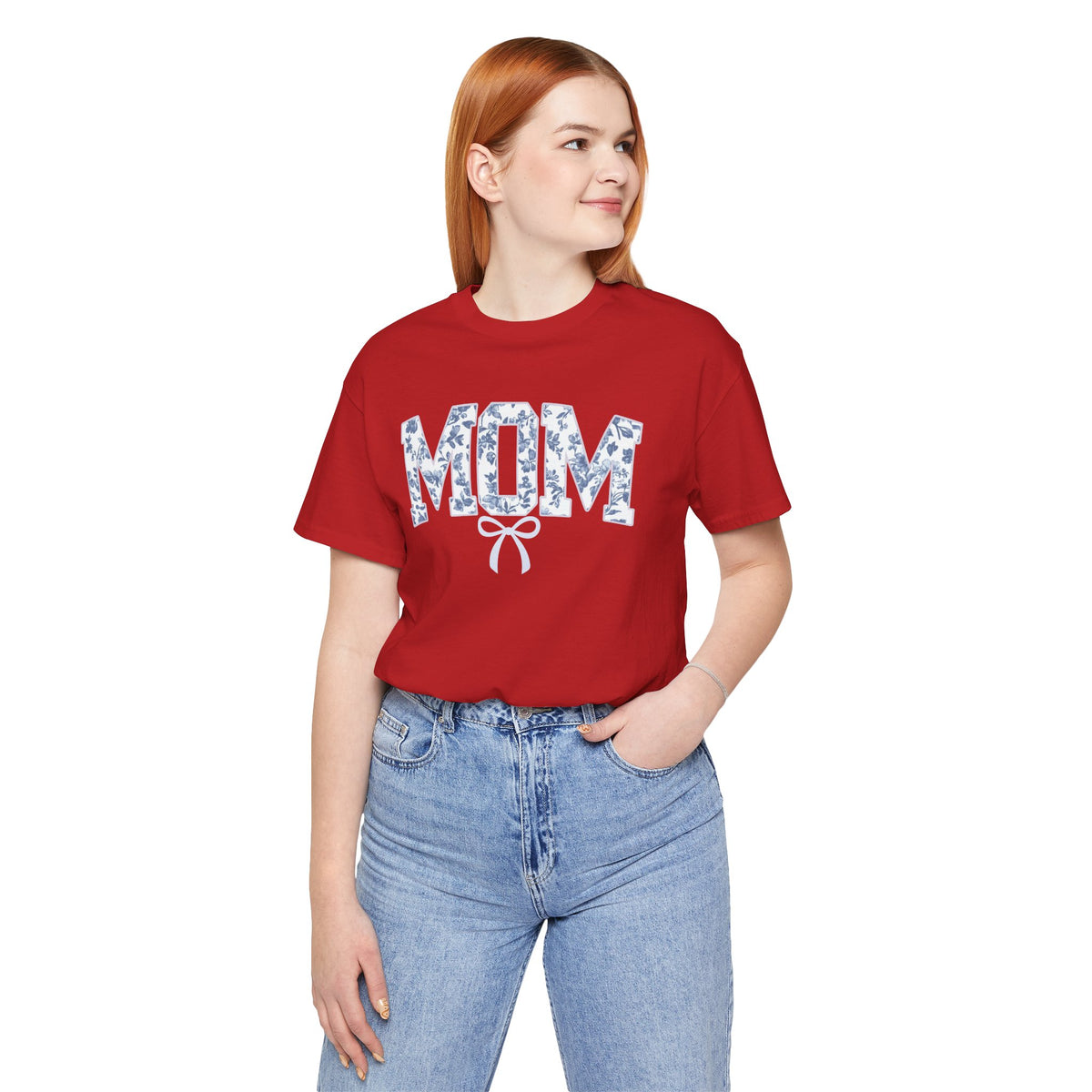 Mom Shirt, Bella Canvas Crewneck Tee, Relaxed Fit Cotton T-shirt