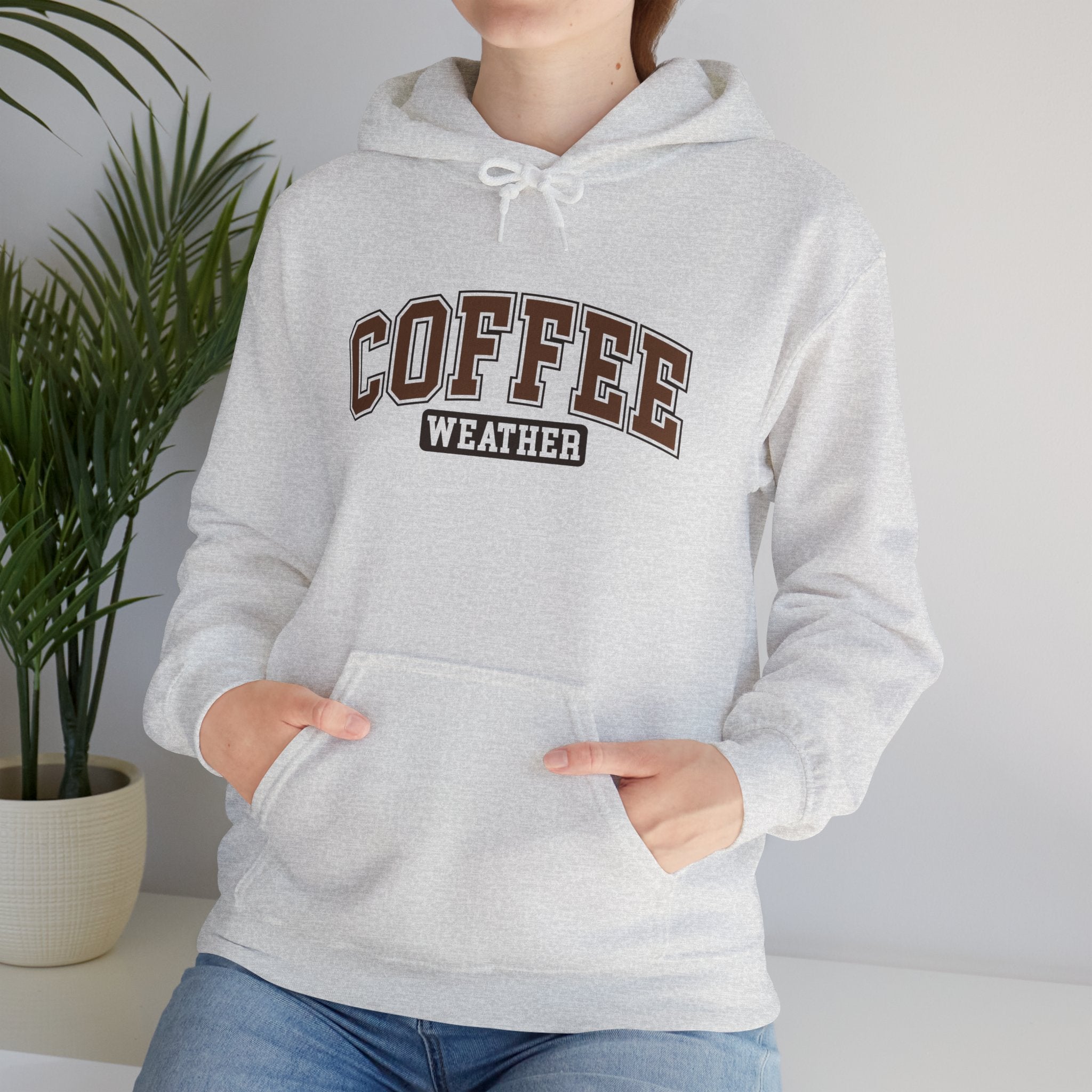 Coffee Lover Shirt, Coffee Lover Sweatshirt, Gift for Coffee Lover, Gift for Him, Gift for Her, Coffee Weather Unisex Heavy Blend™ Hoodie