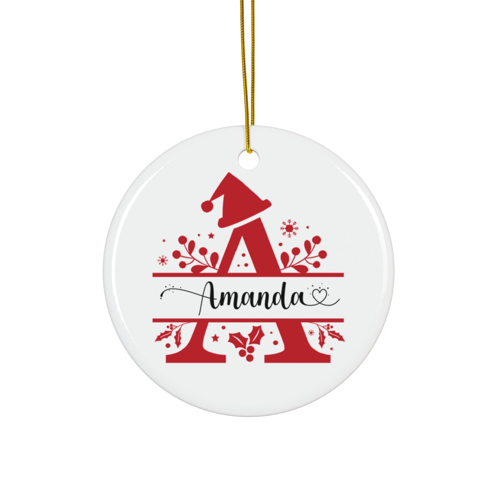 Personalized Ornament, Custom Name Ornaments, Christmas Ornaments, Christmas ornaments gift