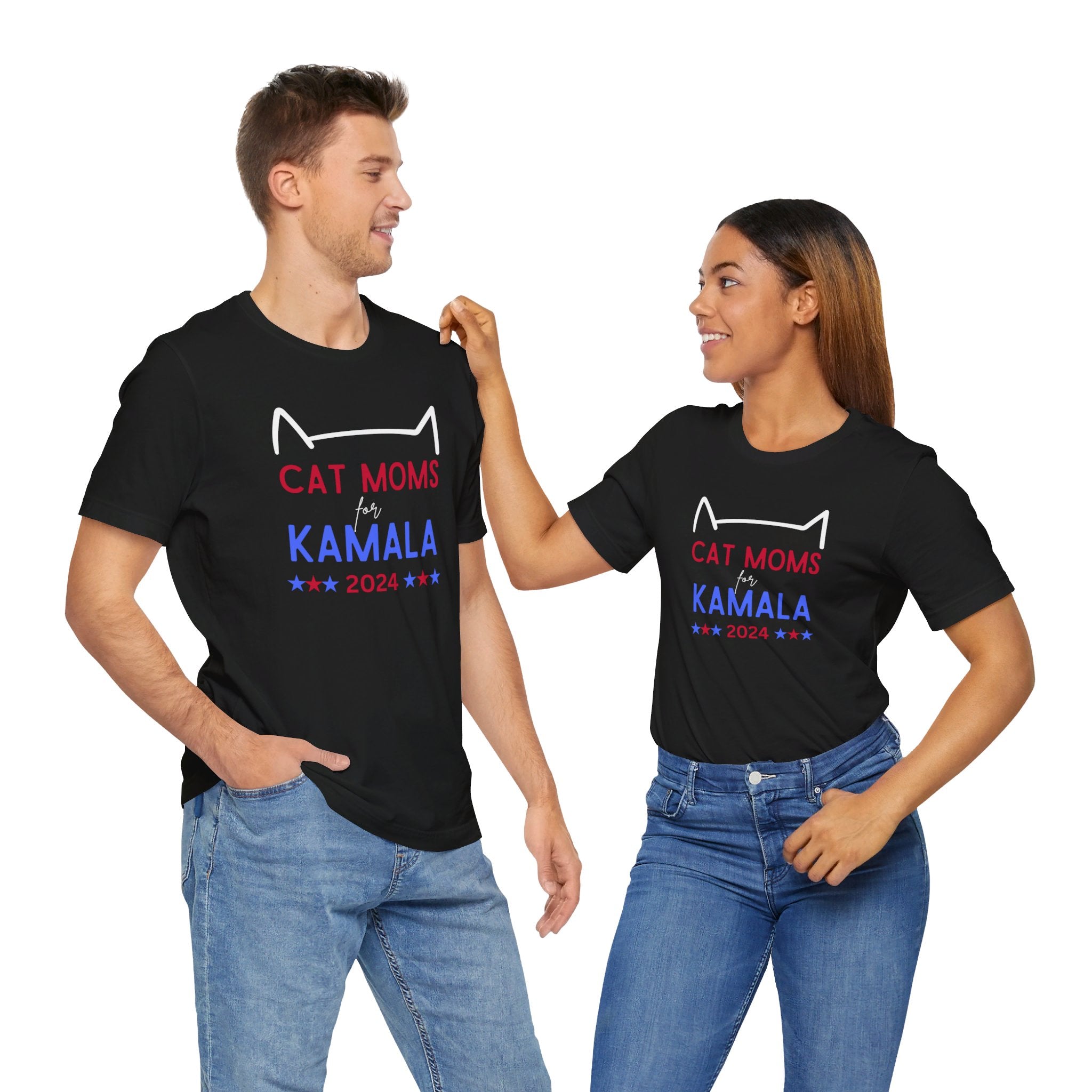 Cat Moms For Kamala Shirt , Kamala Harris 2024 T-Shirt , Cat Mom T-Shirt , Kamala Harris T Shirt , Childless Cat Mom T-Shirt, Kamala Shirt