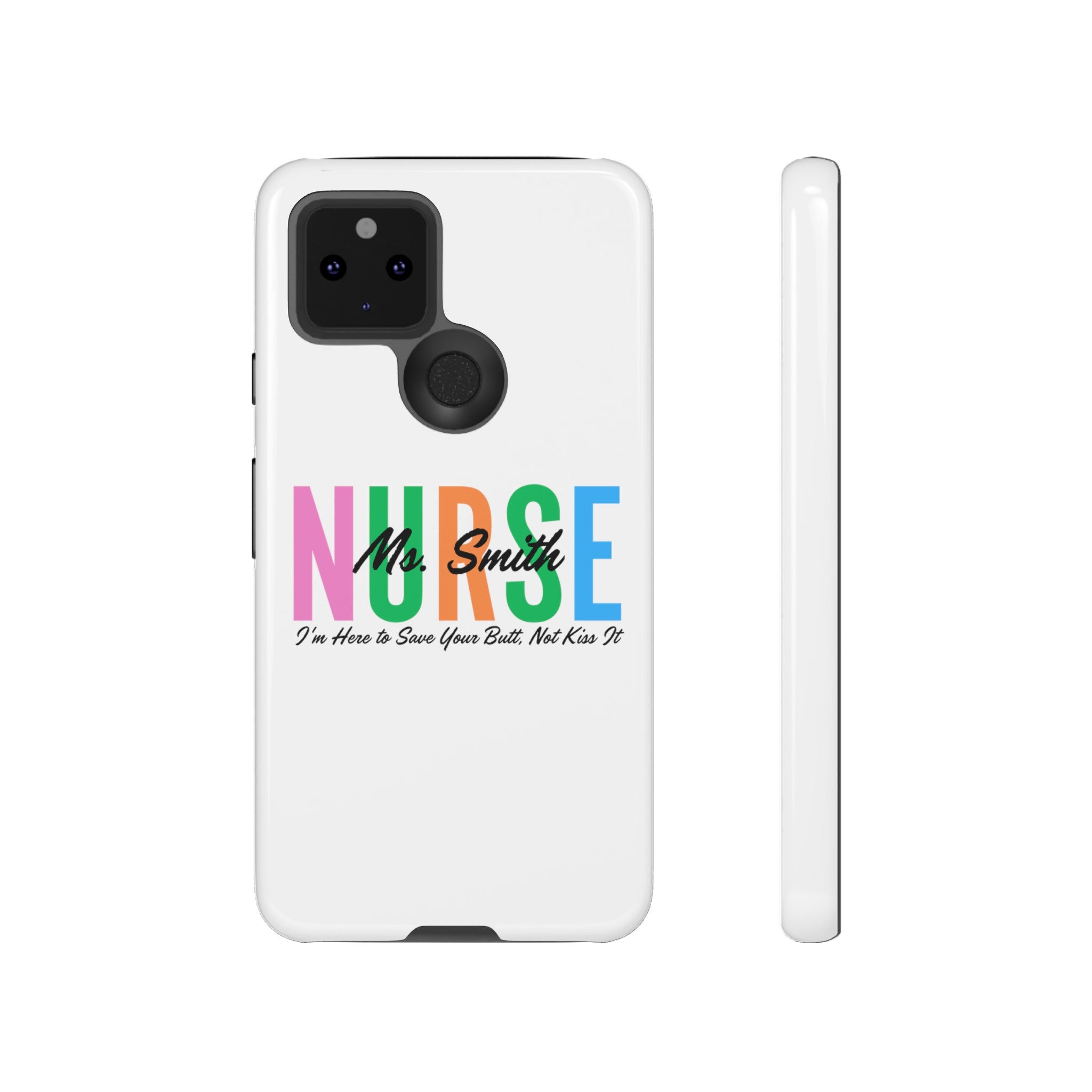 Personalized Nurse iPhones and Samsung Galaxy Tough Cases, Nurse Name, Gift for Nurse, Nurse's Appreciation