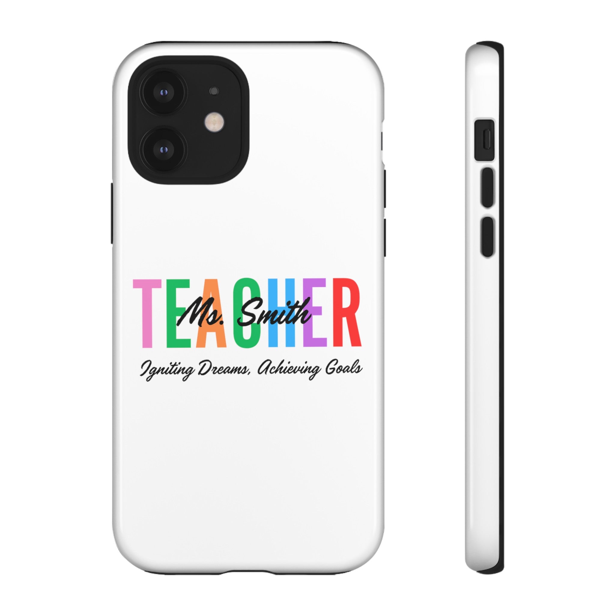 Personalized Teacher iPhones and Samsung Galaxy Tough Cases, Teacher Name, Gift for teacher, Teacher's Appreciation