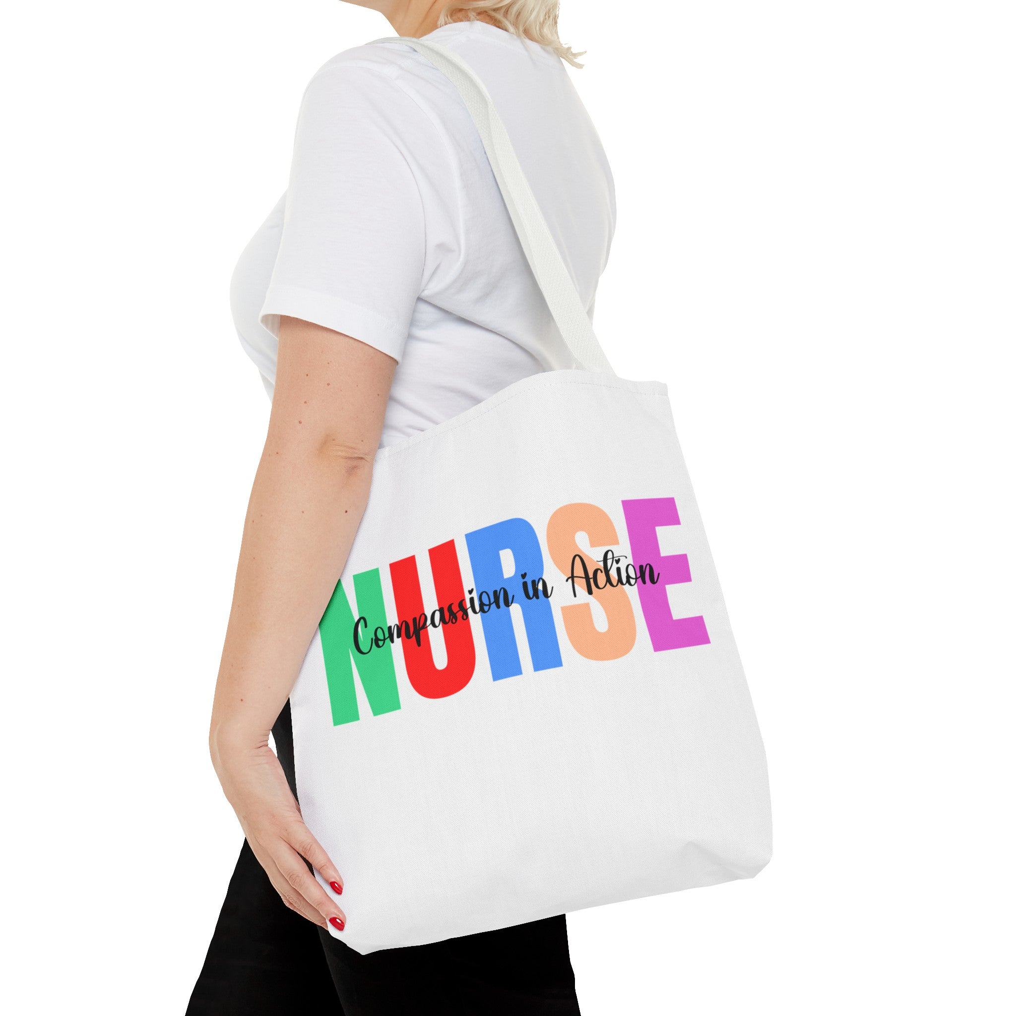 Nurse Compassion In Action Tote Bag (AOP)