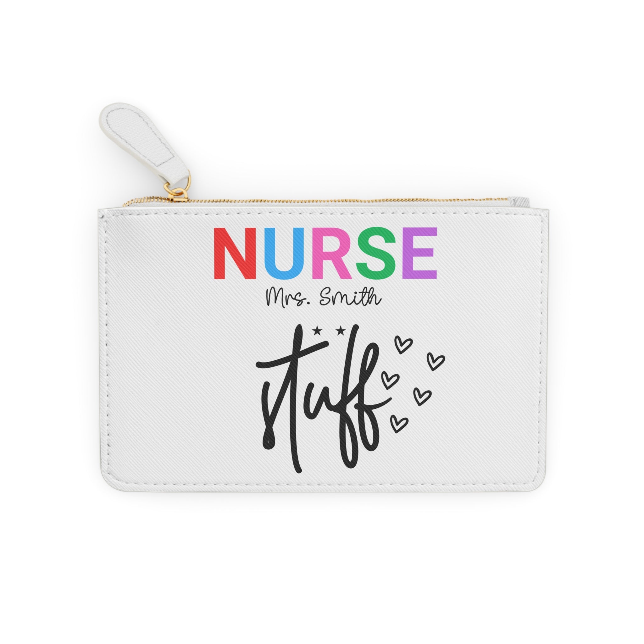 Personalized Nurse Mini Clutch Bag , Nurse Graduation Gift, Makeup Bag Toiletry Bag, Personalized Nurse Gift, Graduation Gift