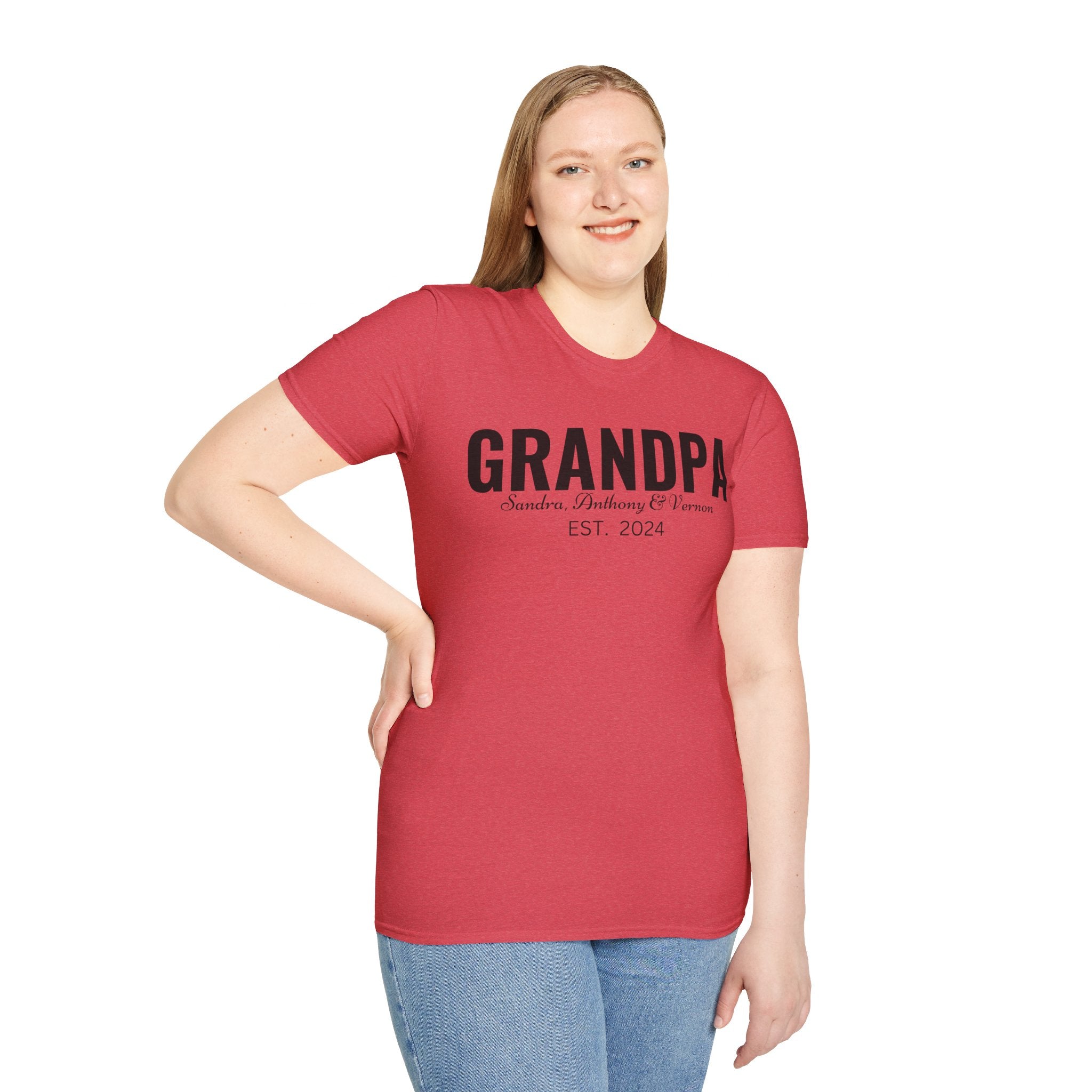 Personalized Grandpa Shirt with Grandkids Names , Fathers Day Gift For Grandpa, Gift From Grandkids, Gift from Kids