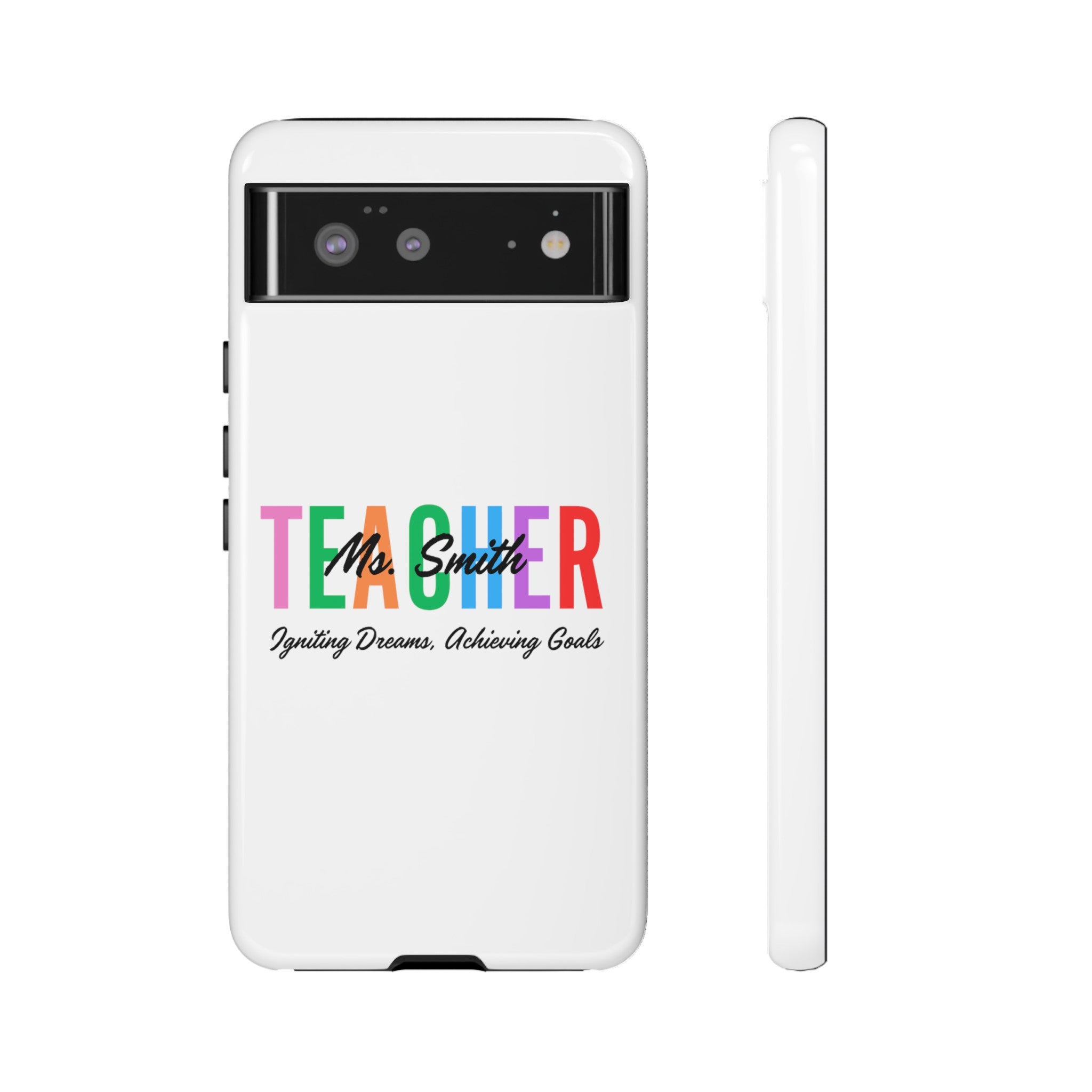 Personalized Teacher iPhones and Samsung Galaxy Tough Cases, Teacher Name, Gift for teacher, Teacher's Appreciation