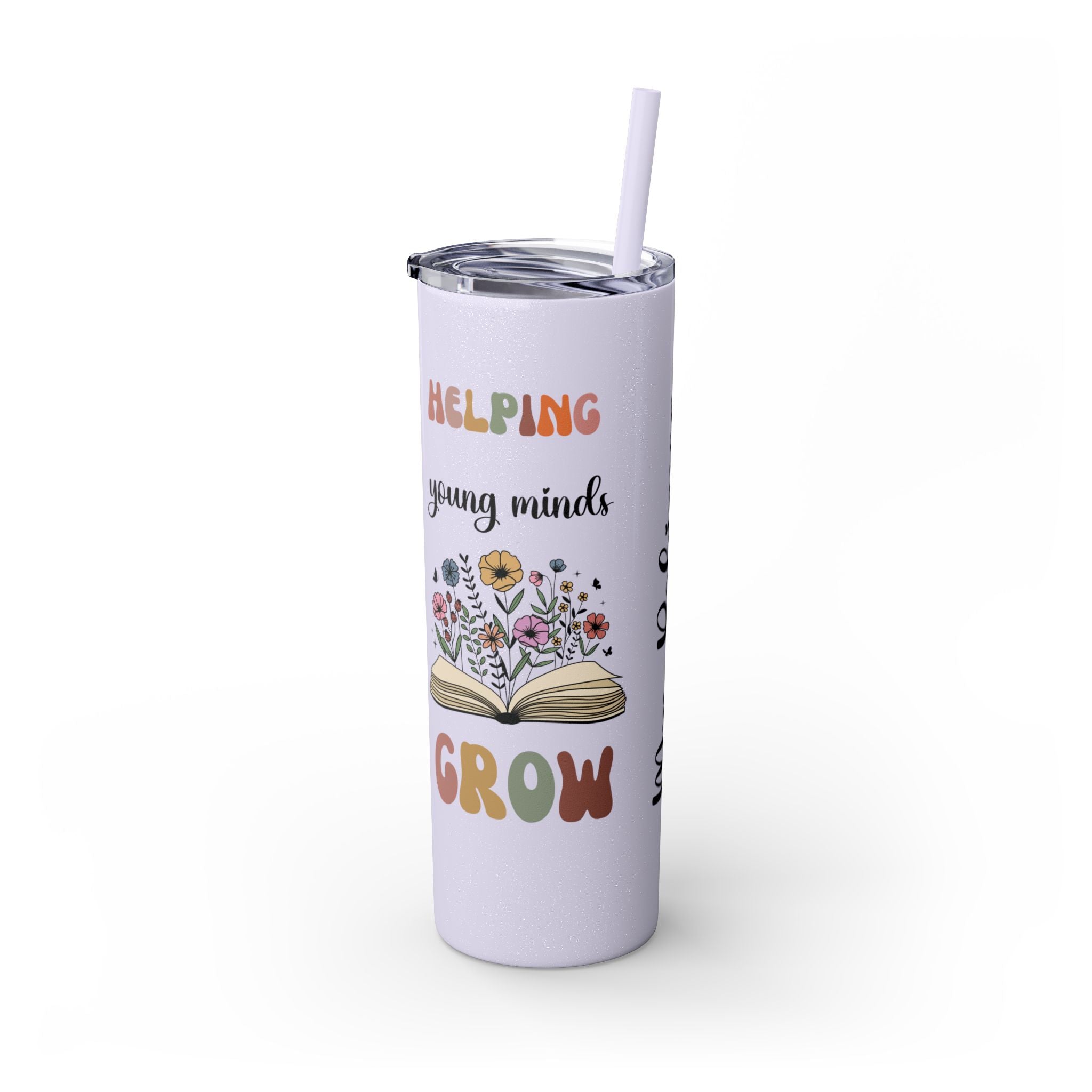 Teacher Gift - Personalized Tumbler Gift for Teacher - Helping Little Minds Grow Floral Tumbler Teacher Gifts - Teacher Appreciation Gift