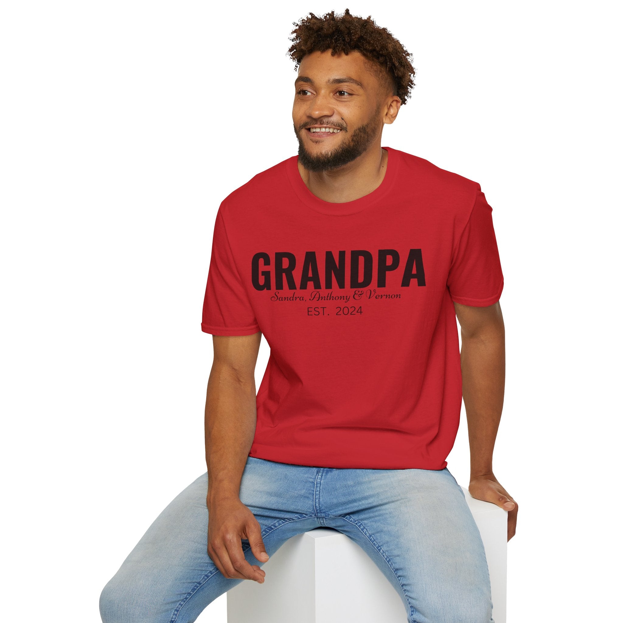 Personalized Grandpa Shirt with Grandkids Names , Fathers Day Gift For Grandpa, Gift From Grandkids, Gift from Kids