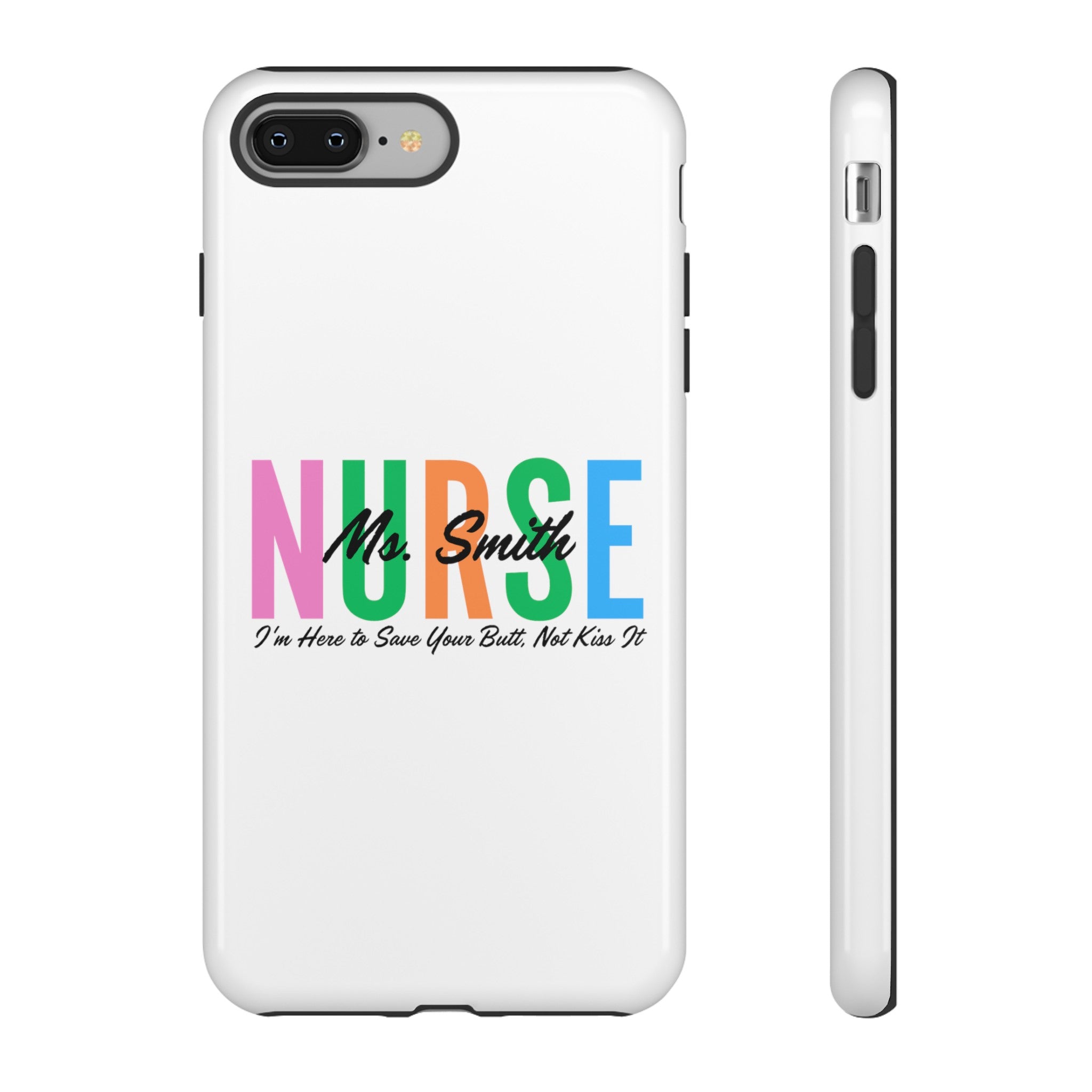 Personalized Nurse iPhones and Samsung Galaxy Tough Cases, Nurse Name, Gift for Nurse, Nurse's Appreciation