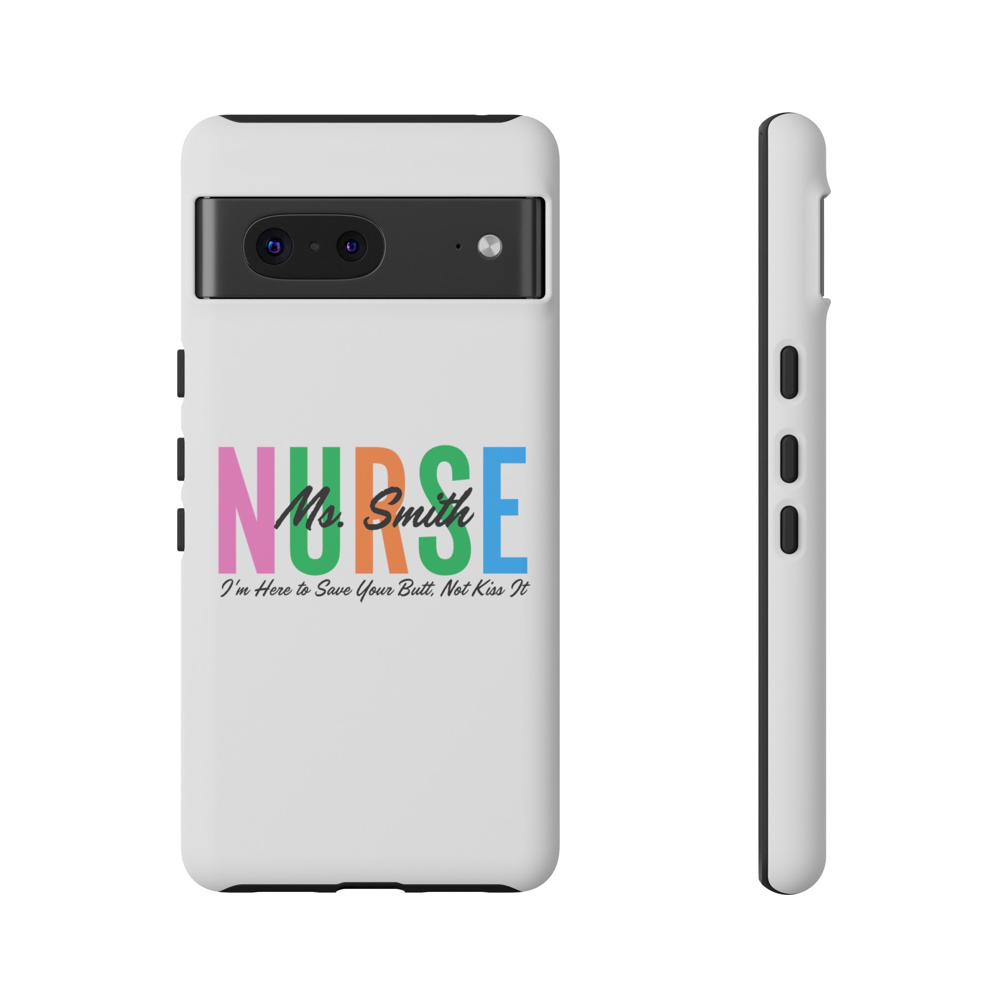 Personalized Nurse iPhones and Samsung Galaxy Tough Cases, Nurse Name, Gift for Nurse, Nurse's Appreciation