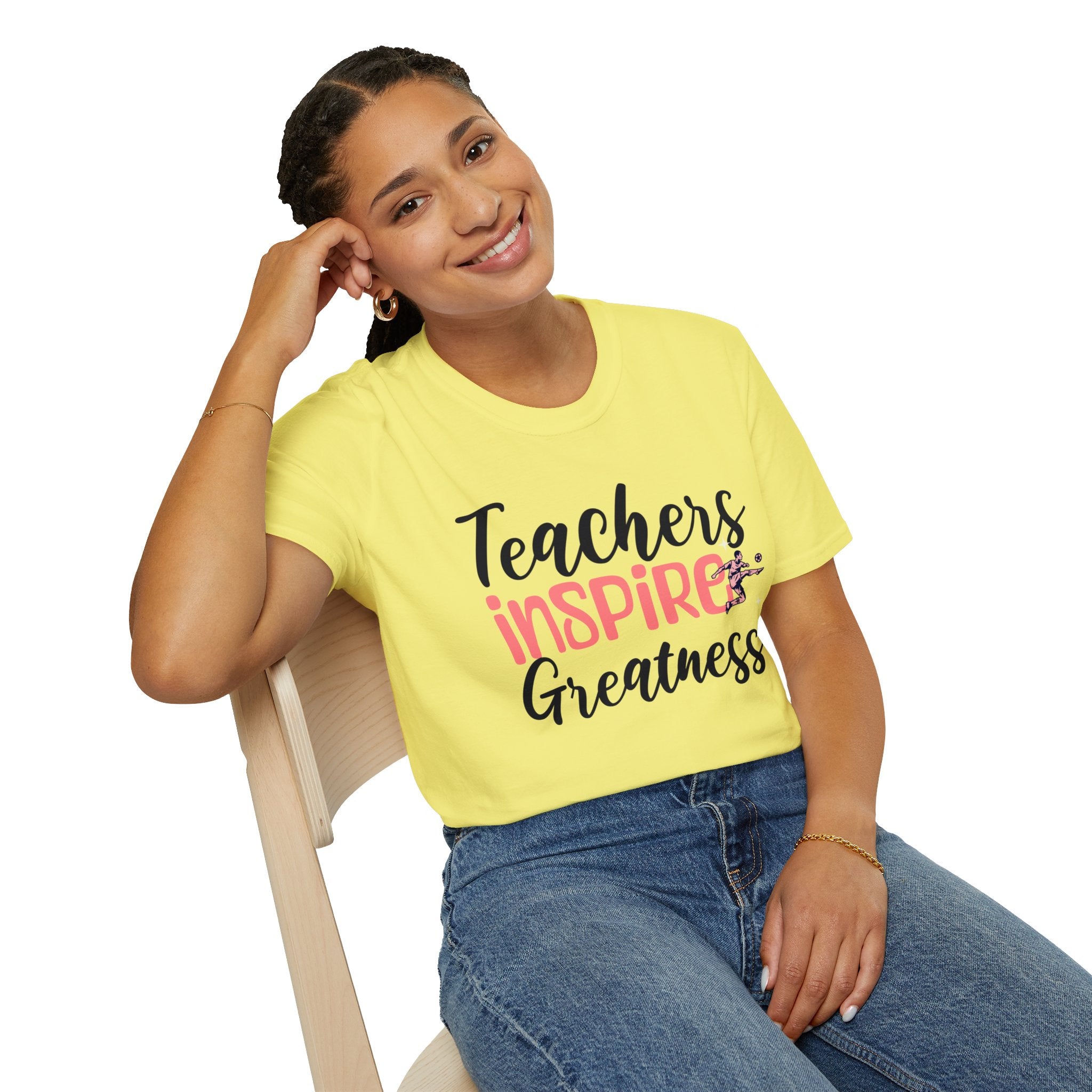 Teachers Inspire Greatness Unisex Softstyle T-Shirt