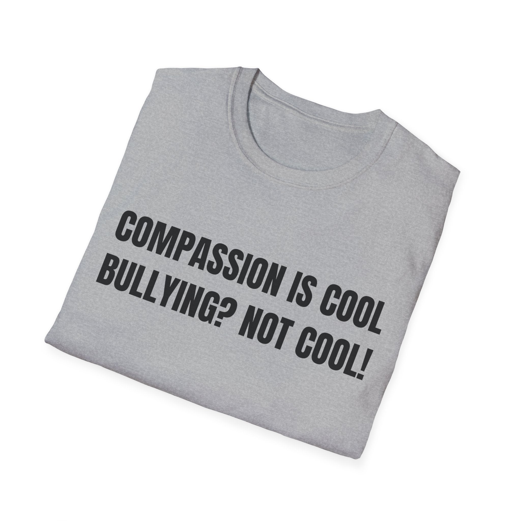 Compassion is Cool, Bullying? Not Cool! Kindness Shirt, Motivational Shirt, Inspirational Shirt, Be Compassionate, Be Brave, Be Happy