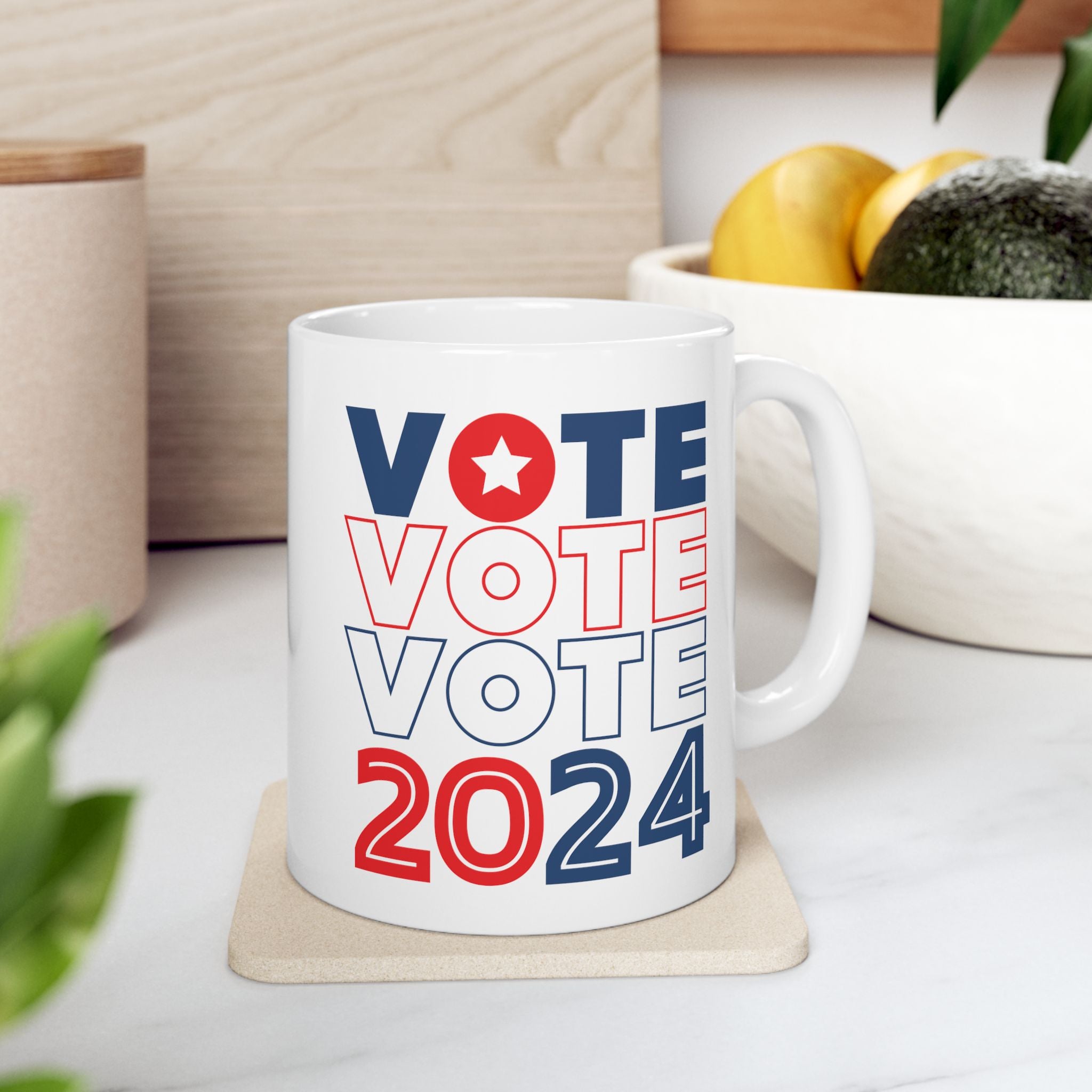 Vote 2024 Ceramic Mug, (11oz, 15oz)