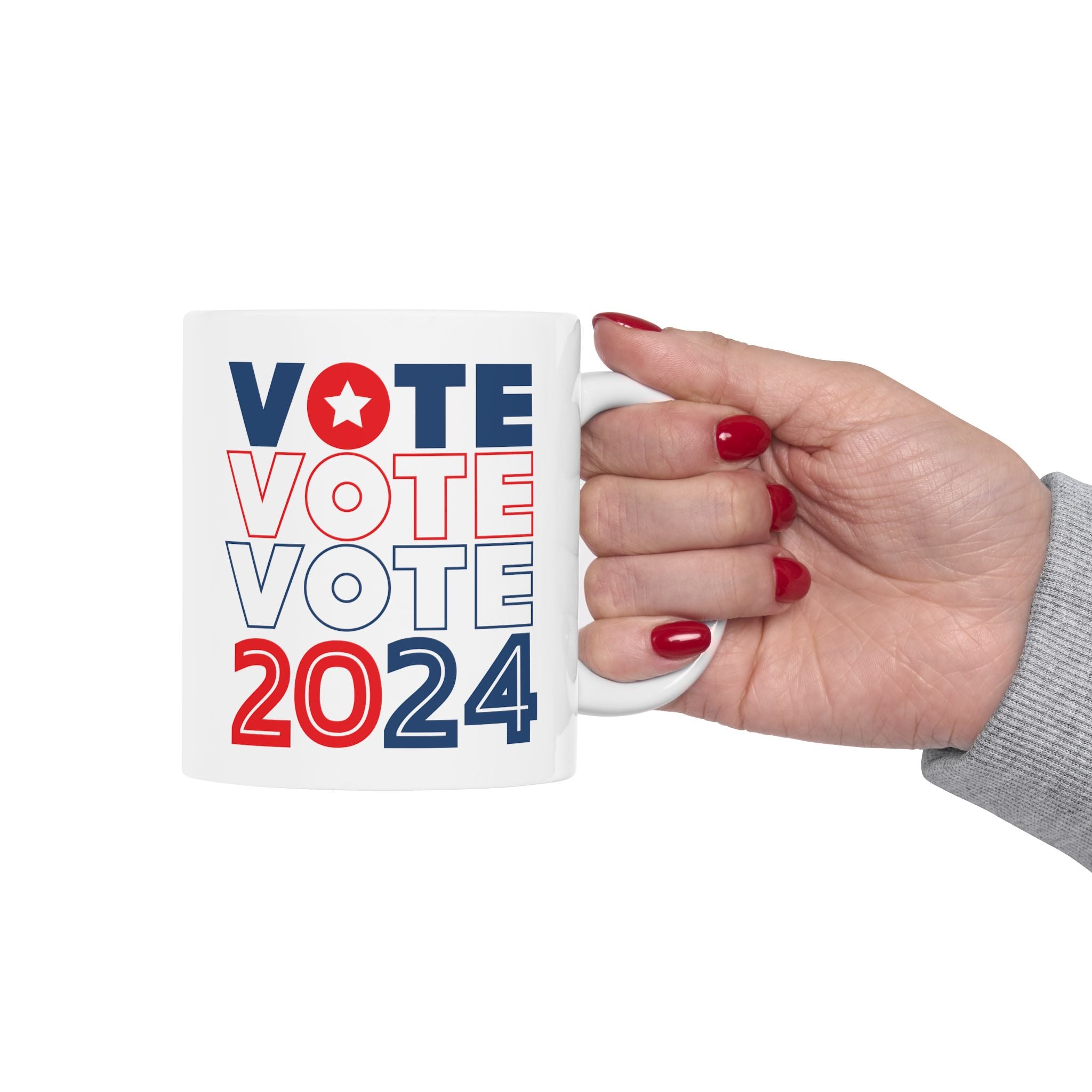 Vote 2024 Ceramic Mug, (11oz, 15oz)