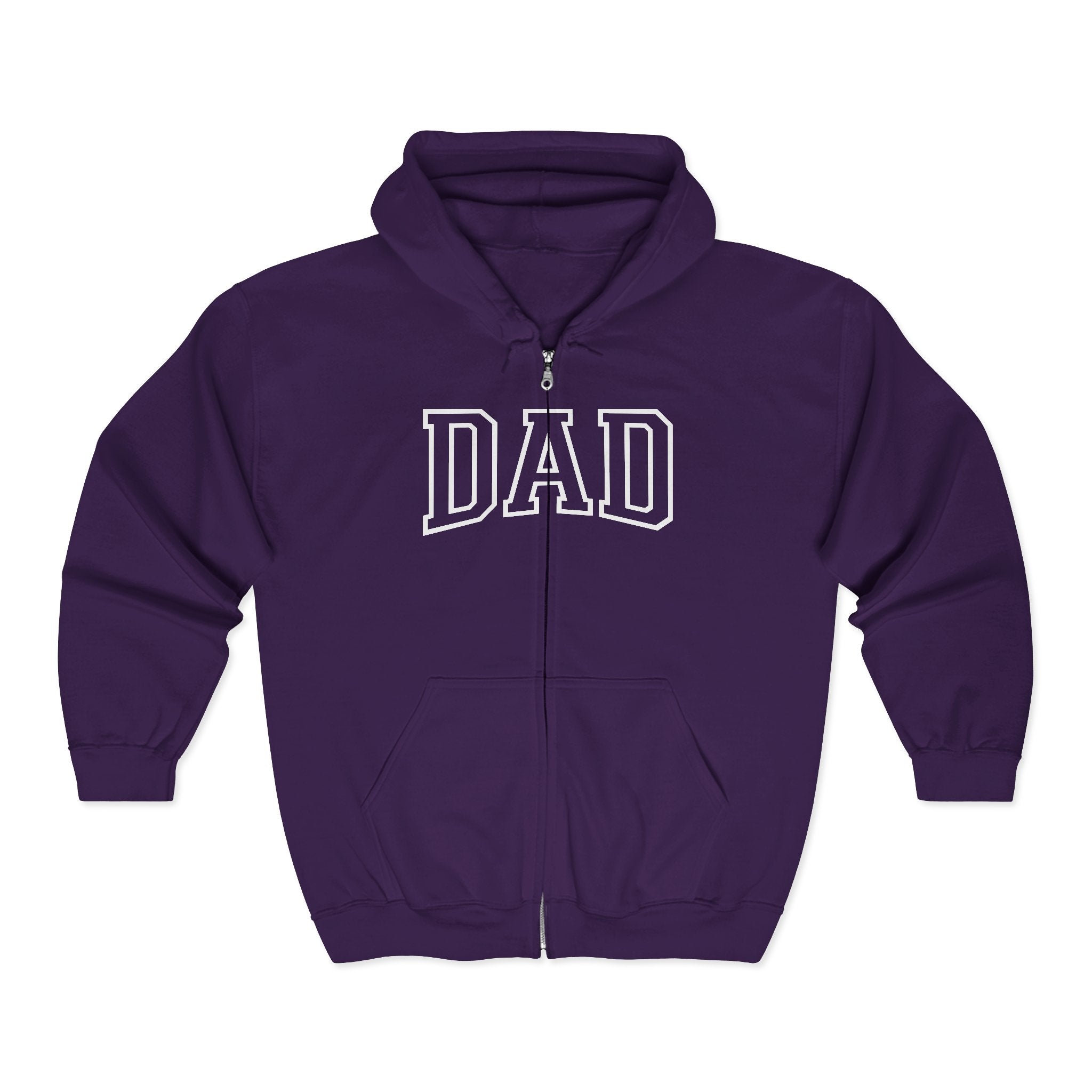 Dad Full Zip Hoodie, Dad Sweatshirt, Father's Day Gift, Dad Birthday Gift