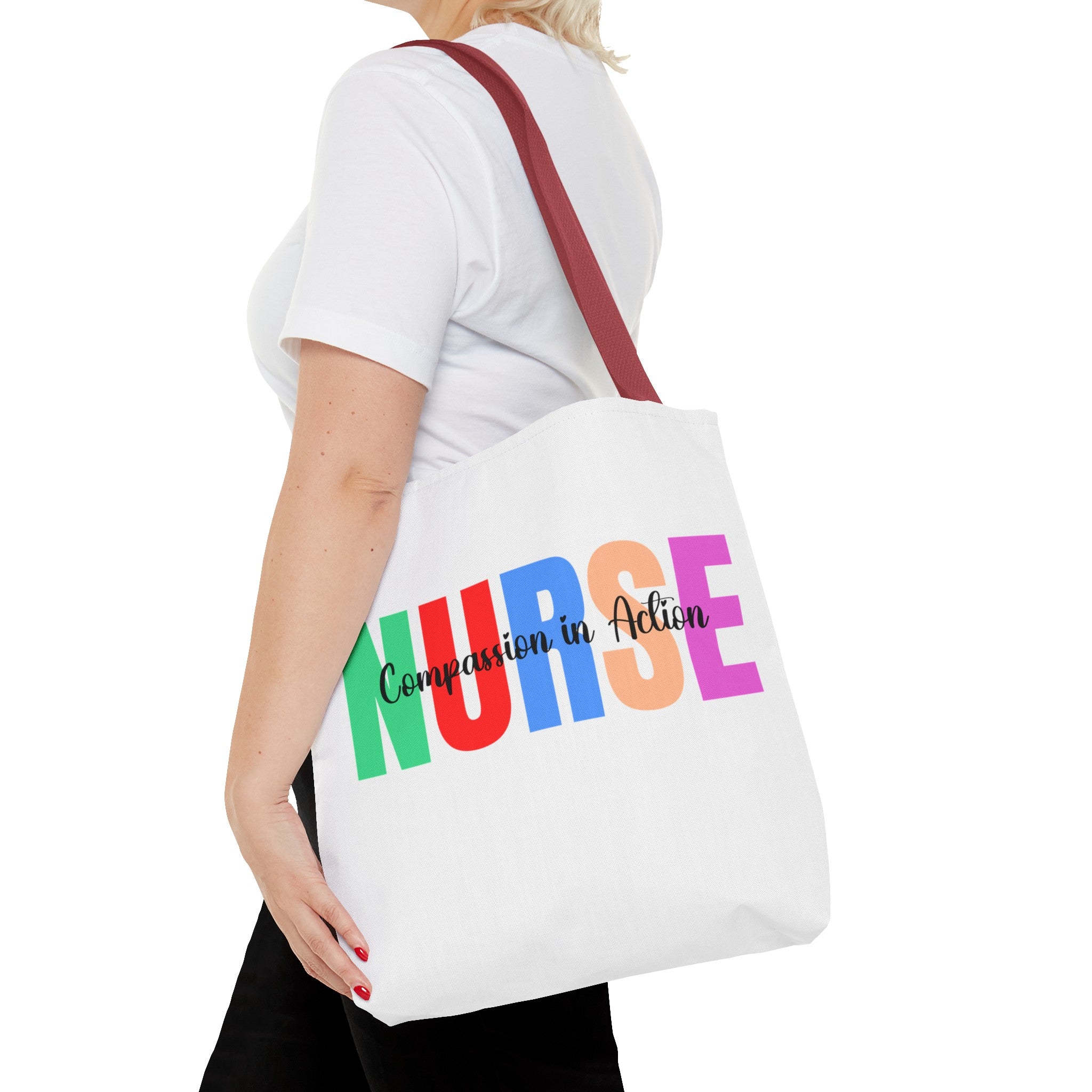 Nurse Compassion In Action Tote Bag (AOP)