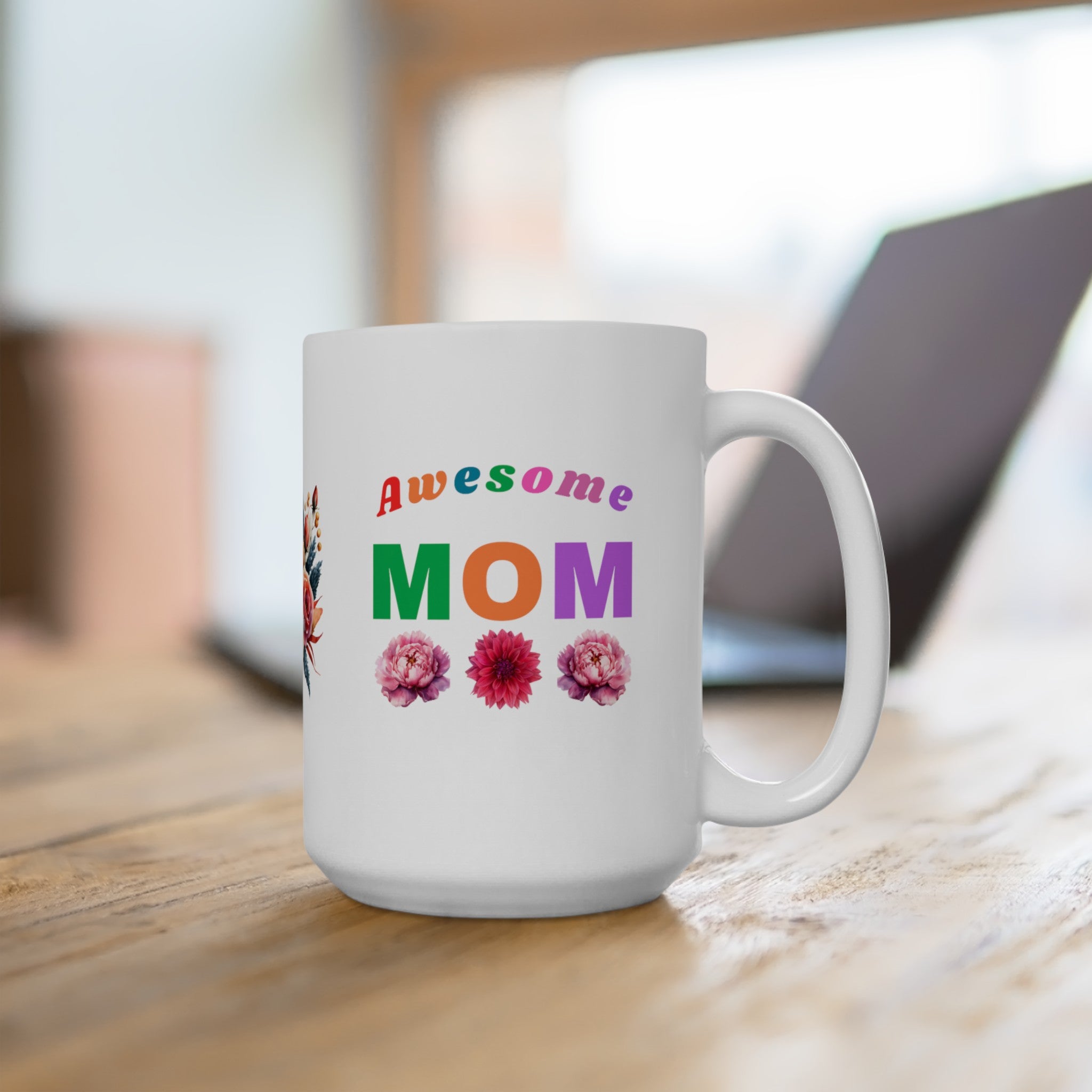 Awesome Mom (11 oz, 15 oz) Ceramic Mug, Gift for Mom, Mother's Day Gift, Gift for New Mom, Coffee mug for Mom