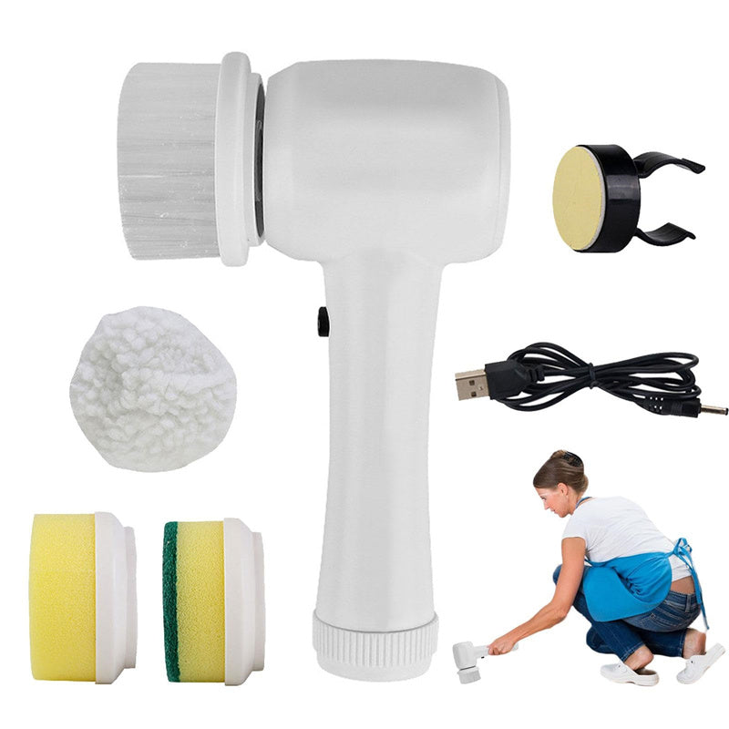 Portable Electric Cleaning Brush 4 In 1 Spinning Scrubber