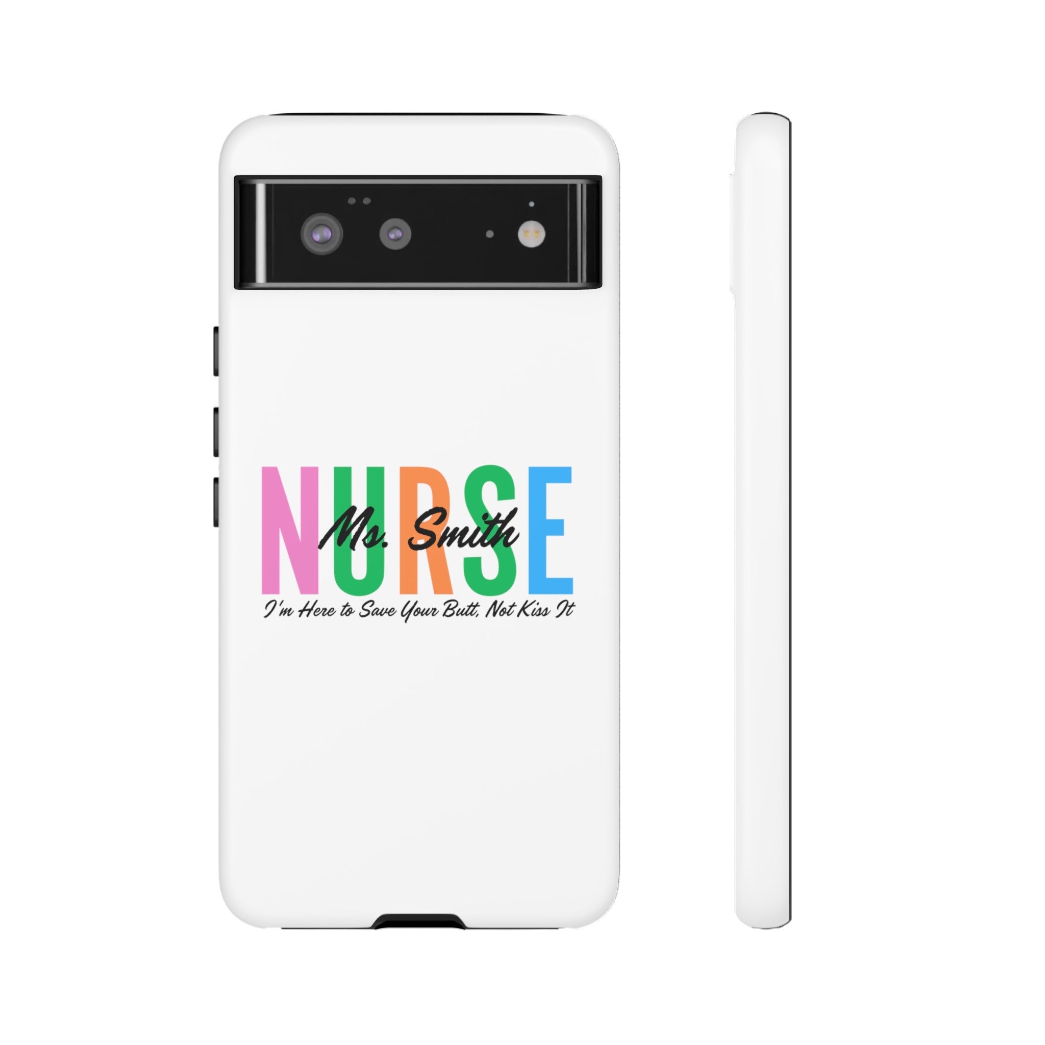 Personalized Nurse iPhones and Samsung Galaxy Tough Cases, Nurse Name, Gift for Nurse, Nurse's Appreciation