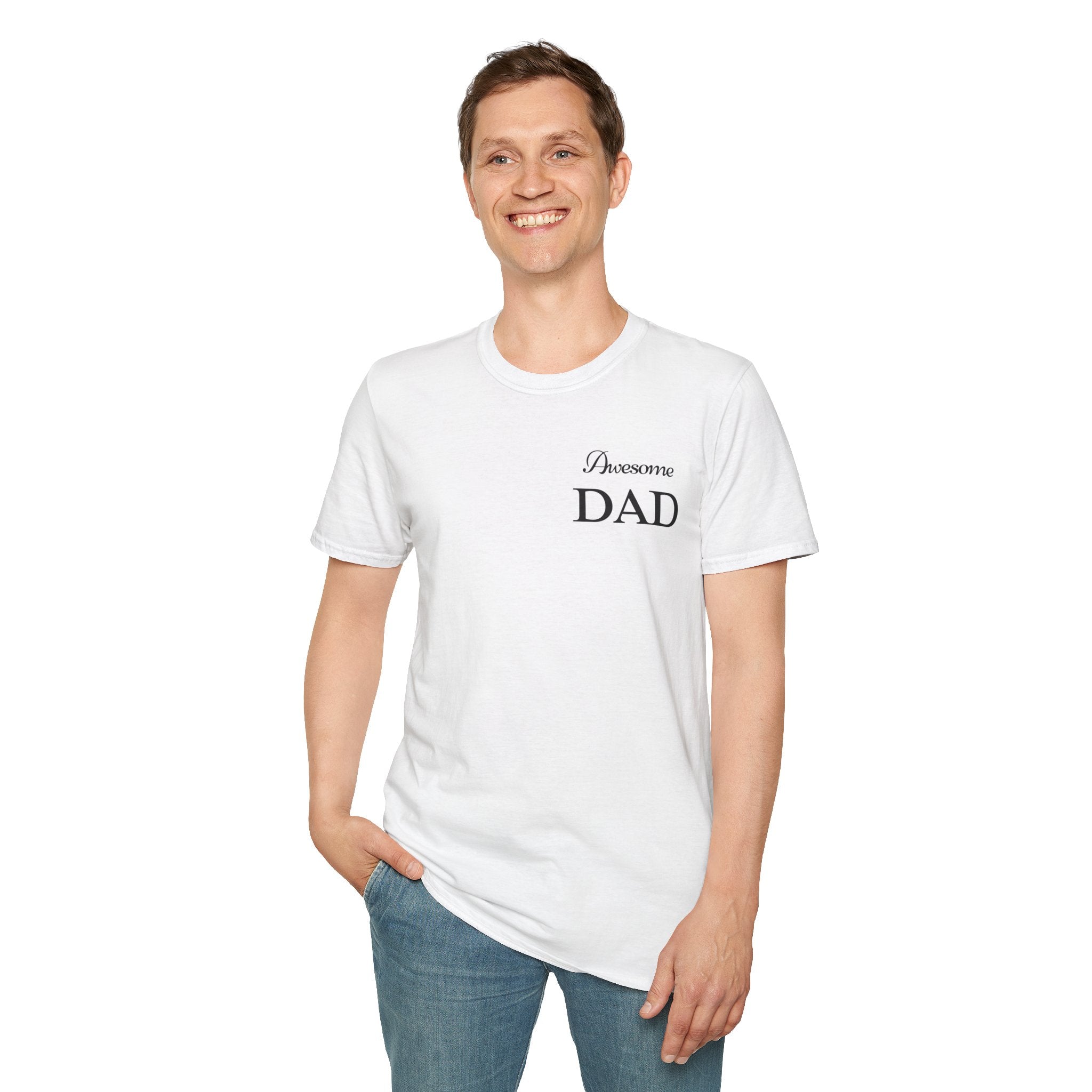 Awesome Dad Softstyle T-Shirt, New Dad Shirt, Gift for Awesome Dad, Best Dad Shirt, Gift for Awesome Dad, T-Shirt for Dad, Father's Day Gift